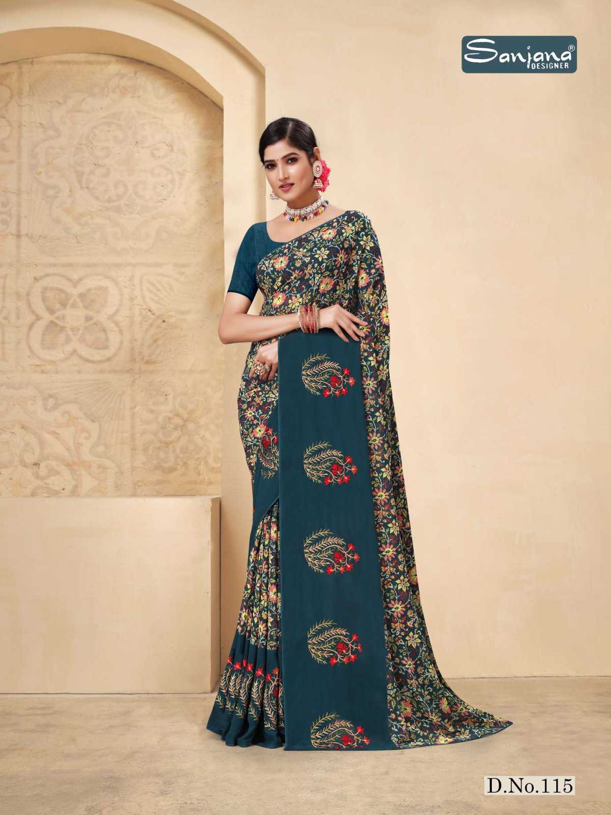 vijeta vol 3 by sanjana designer fancy adorable weightless sarees catalog