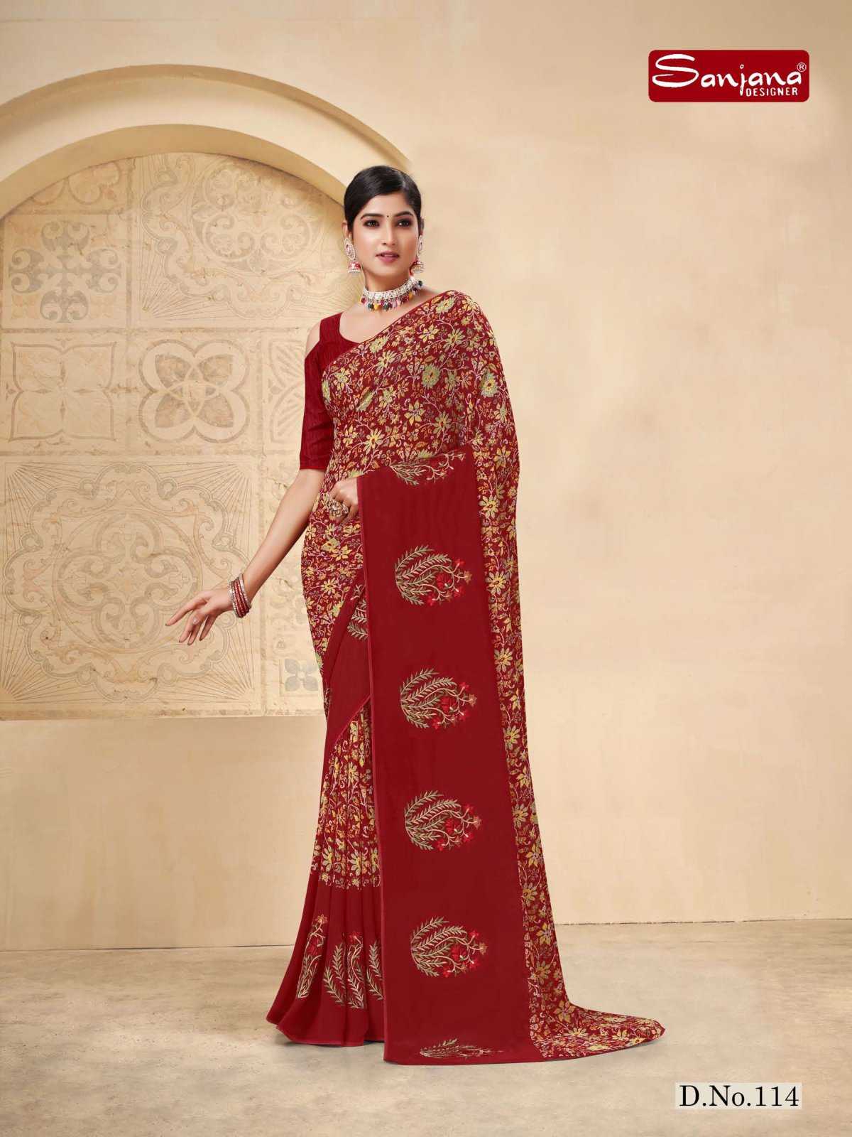 vijeta vol 3 by sanjana designer fancy adorable weightless sarees catalog