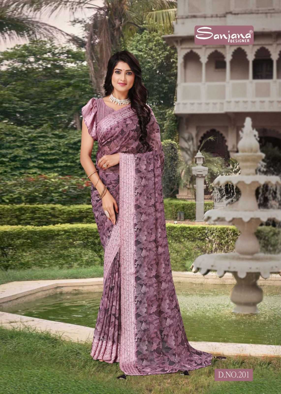 vitamin vol 17 by sanjana designer fancy adorable weightless sarees catalog