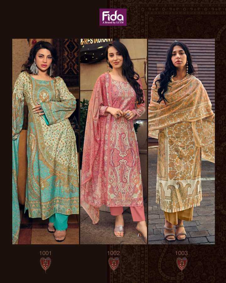 fida heritage digital print cotton pakistani salwar suit material