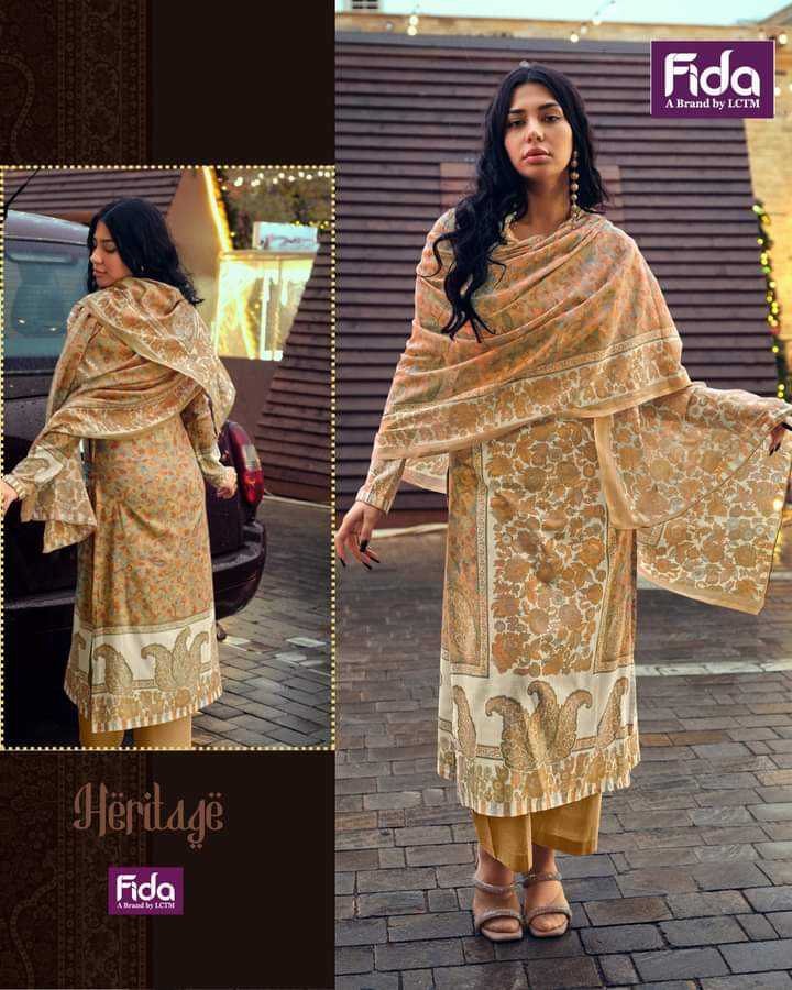 fida heritage digital print cotton pakistani salwar suit material