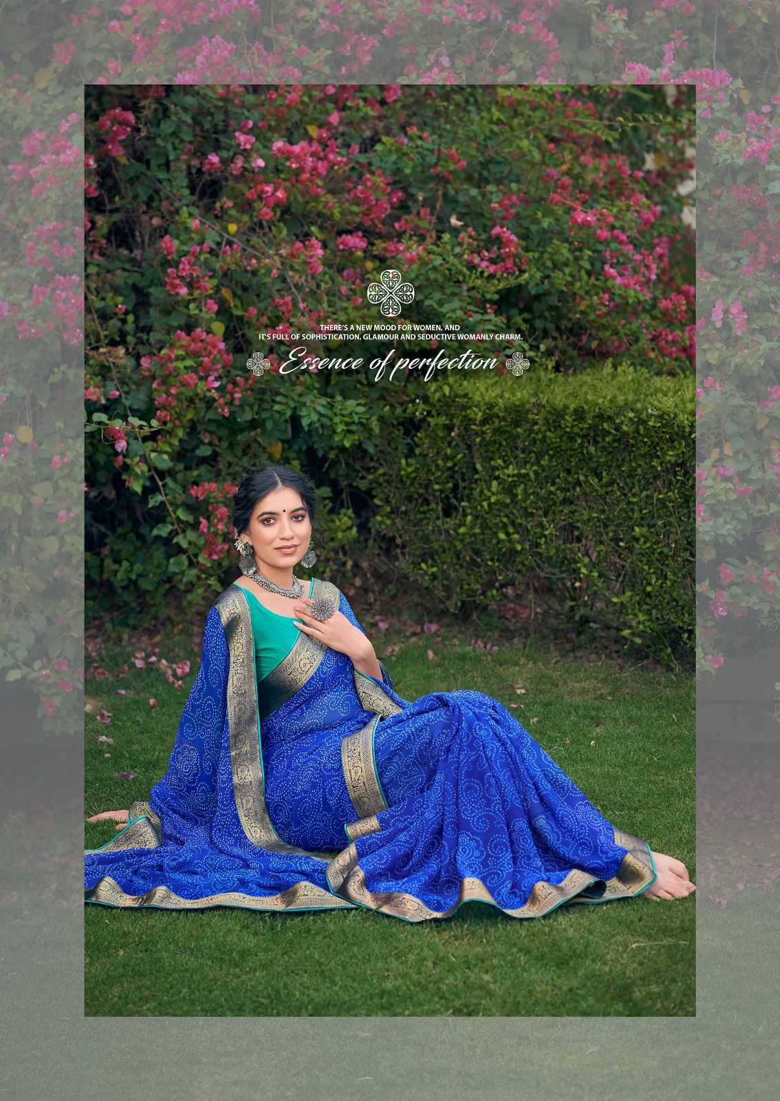 kashvi creation garima new catalog georgette bandhej print sarees 