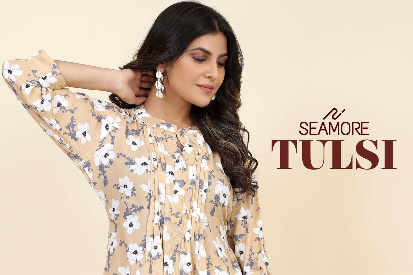 seamore tulsi stitch printed short top catalog