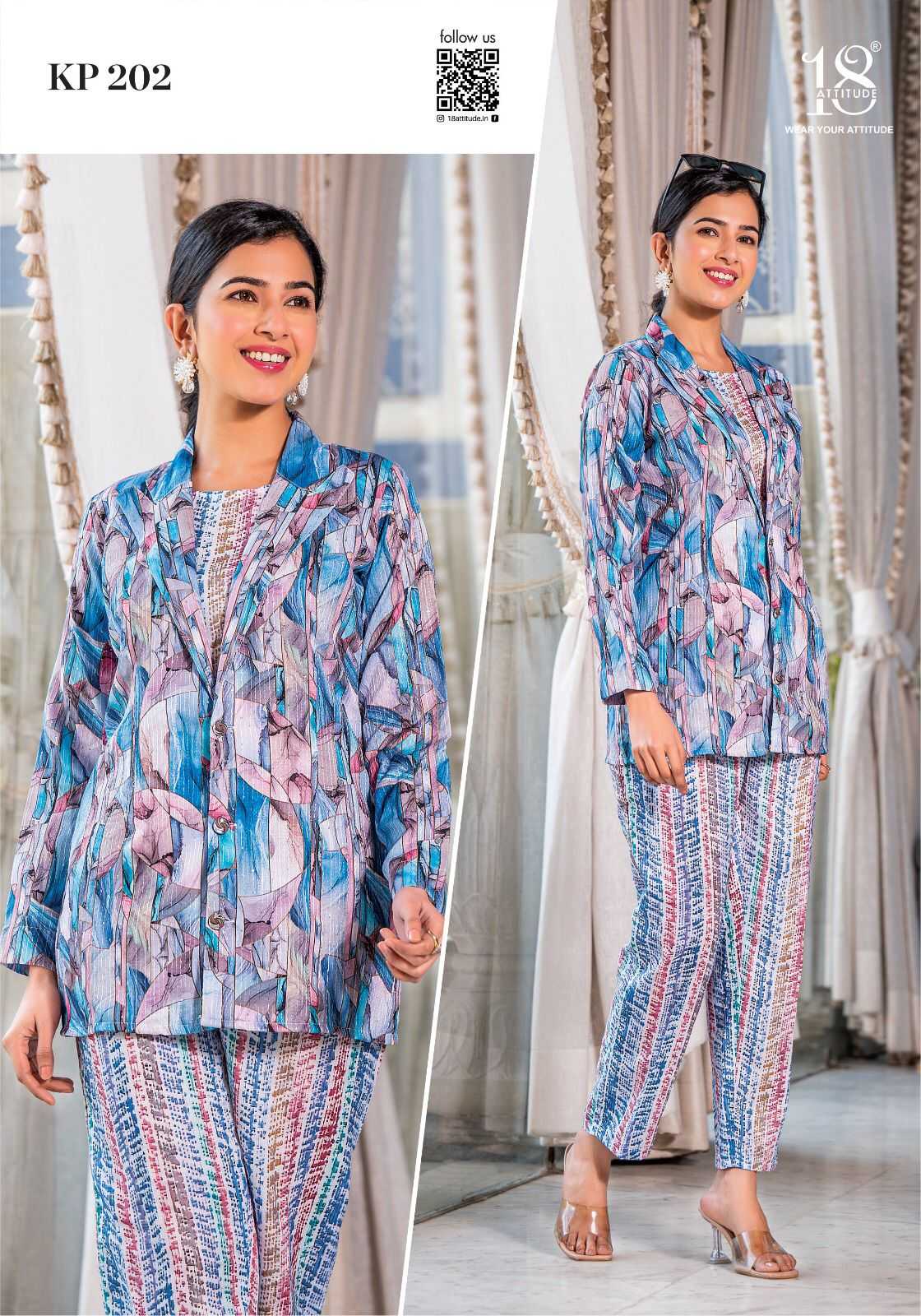 18 attitude kitty party vol 2 fullstitch classy look summer cord with crop top set