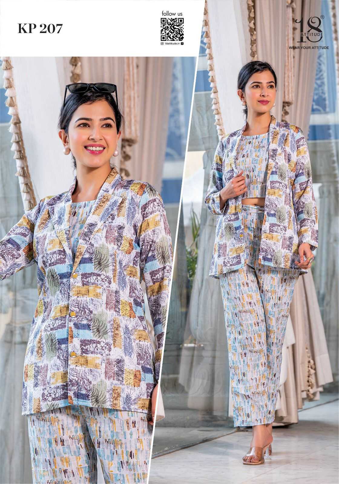 18 attitude kitty party vol 2 fullstitch classy look summer cord with crop top set