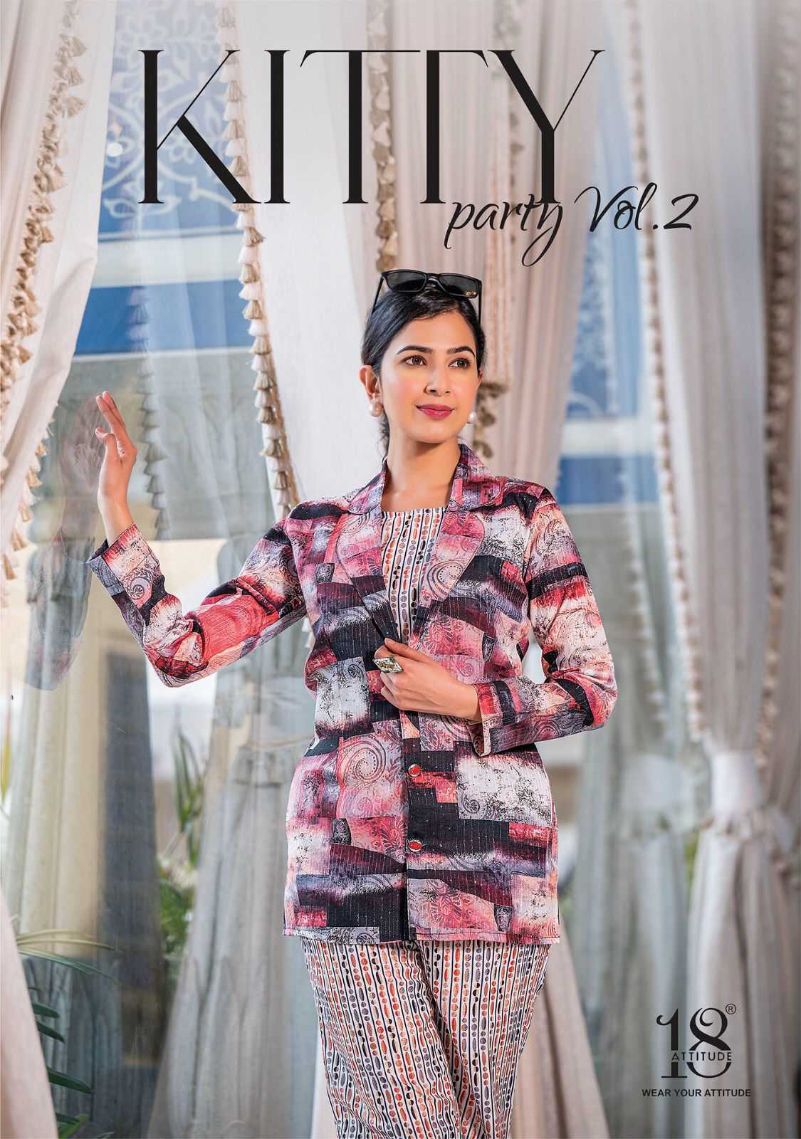 18 attitude kitty party vol 2 fullstitch classy look summer cord with crop top set