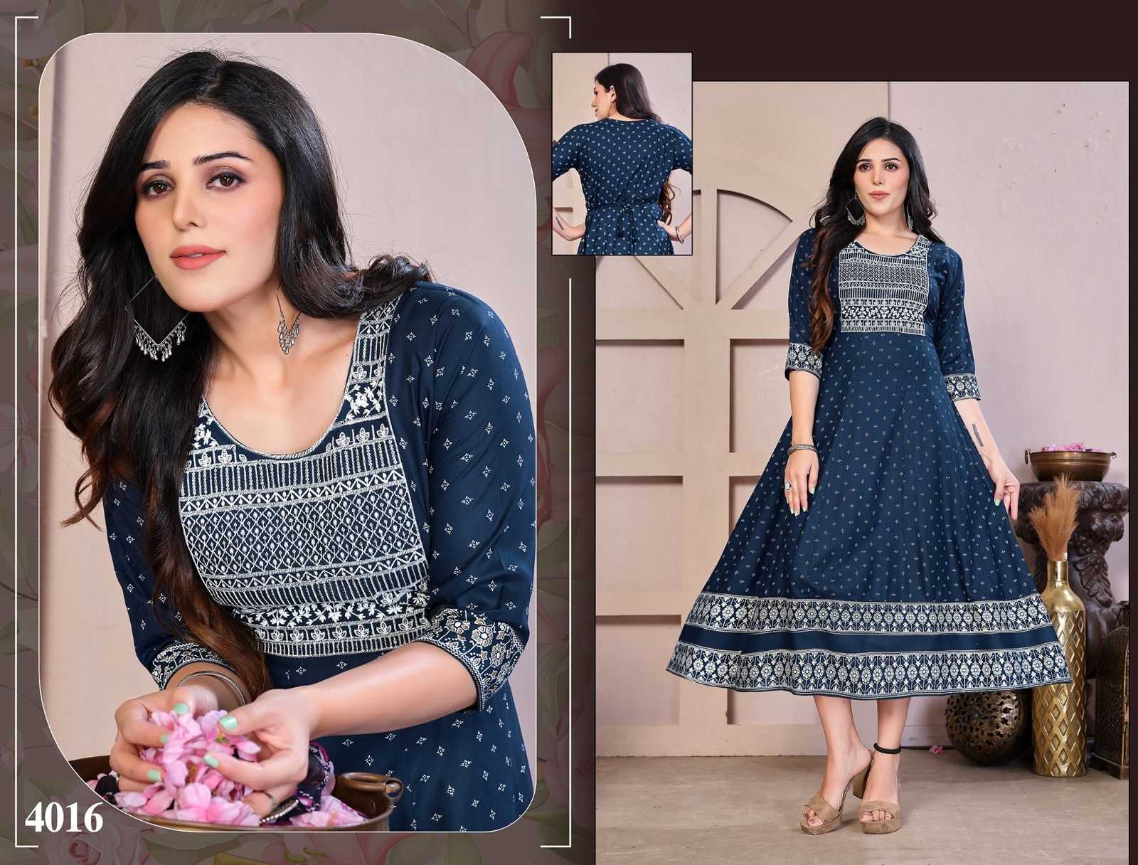 Beauty Flowers RAYON PRINT KURTI BIG SIZE CATALOG WHOLESALER BEST RATE