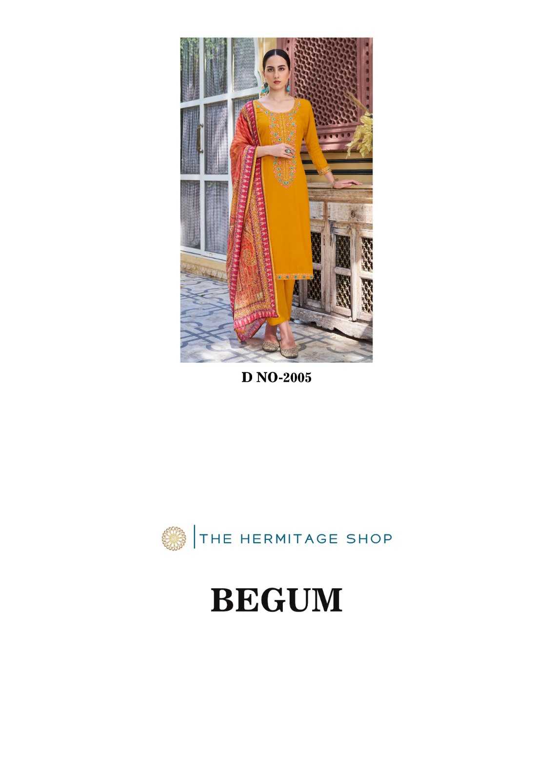 hermitage begum vol 2 new trending festival look pure viscouse rayon salwar kameez dress material