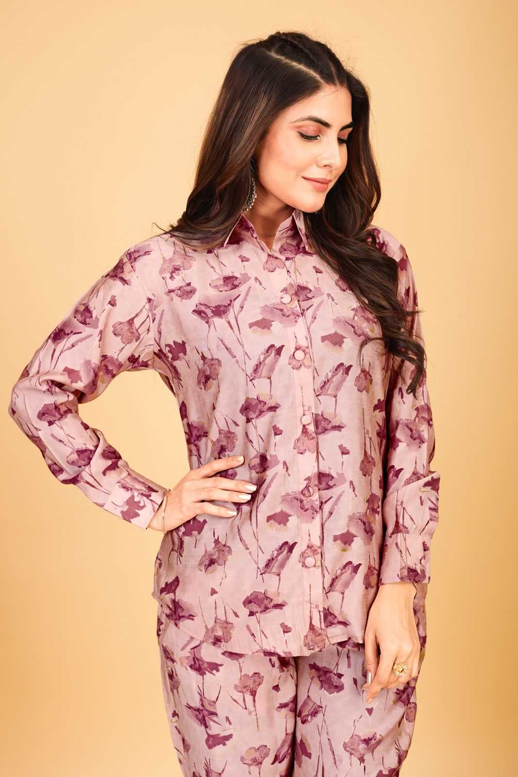 seamore prisha vol 3 fancy printed cords set readymade top with bottom