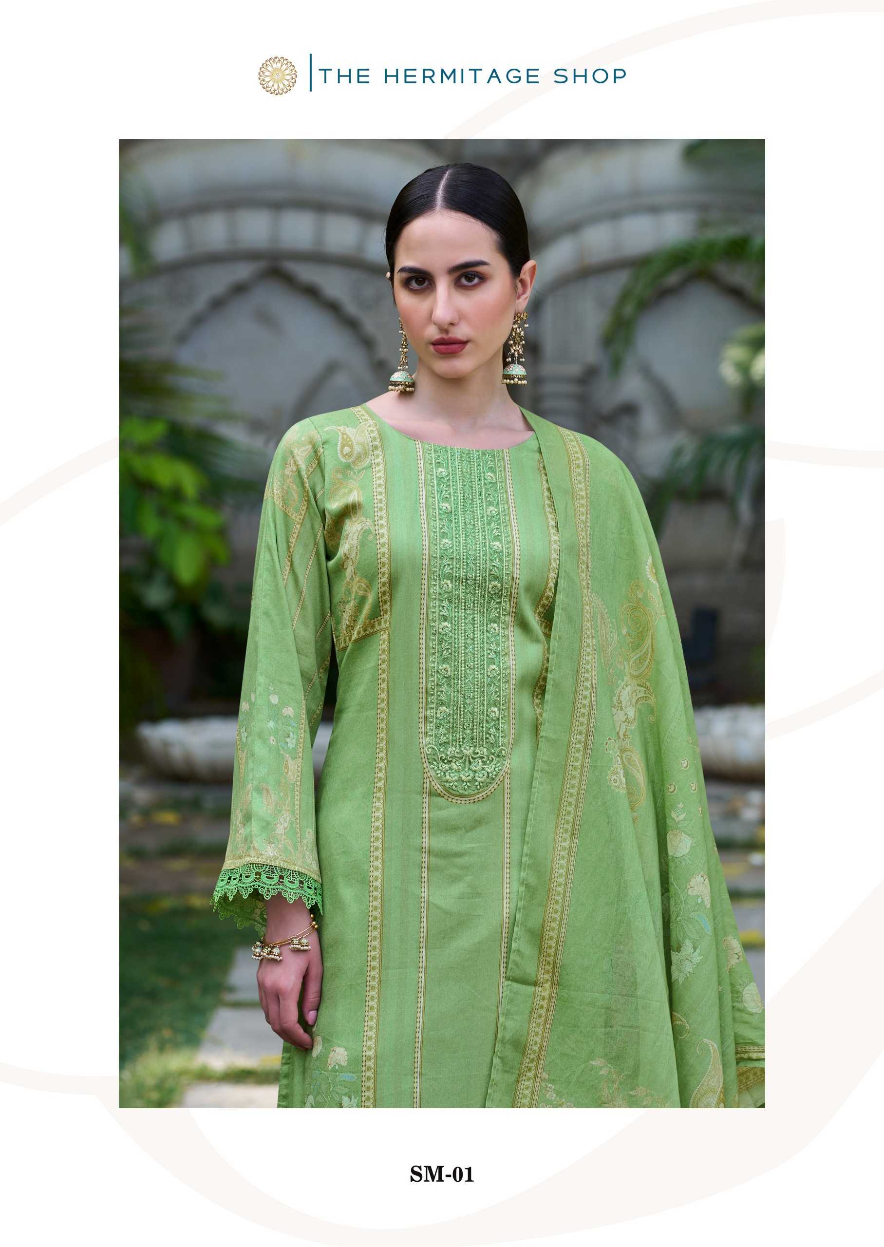 hermitage presents shamiana launch exclusive pakistani swiss lawn salwar kameez