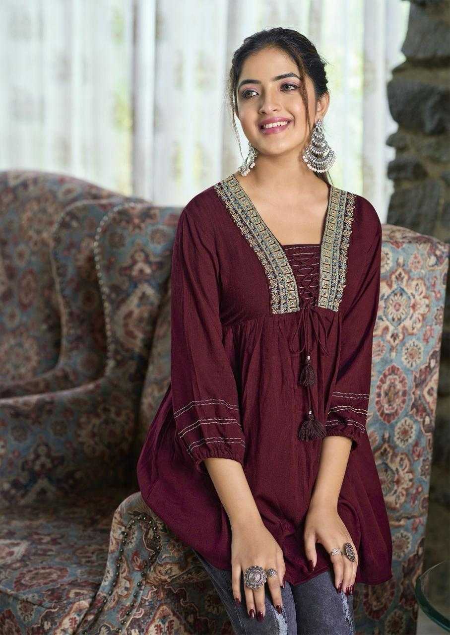 kadlee presents centuri vol 2 readymade stylish outfit short kurti catalog exports