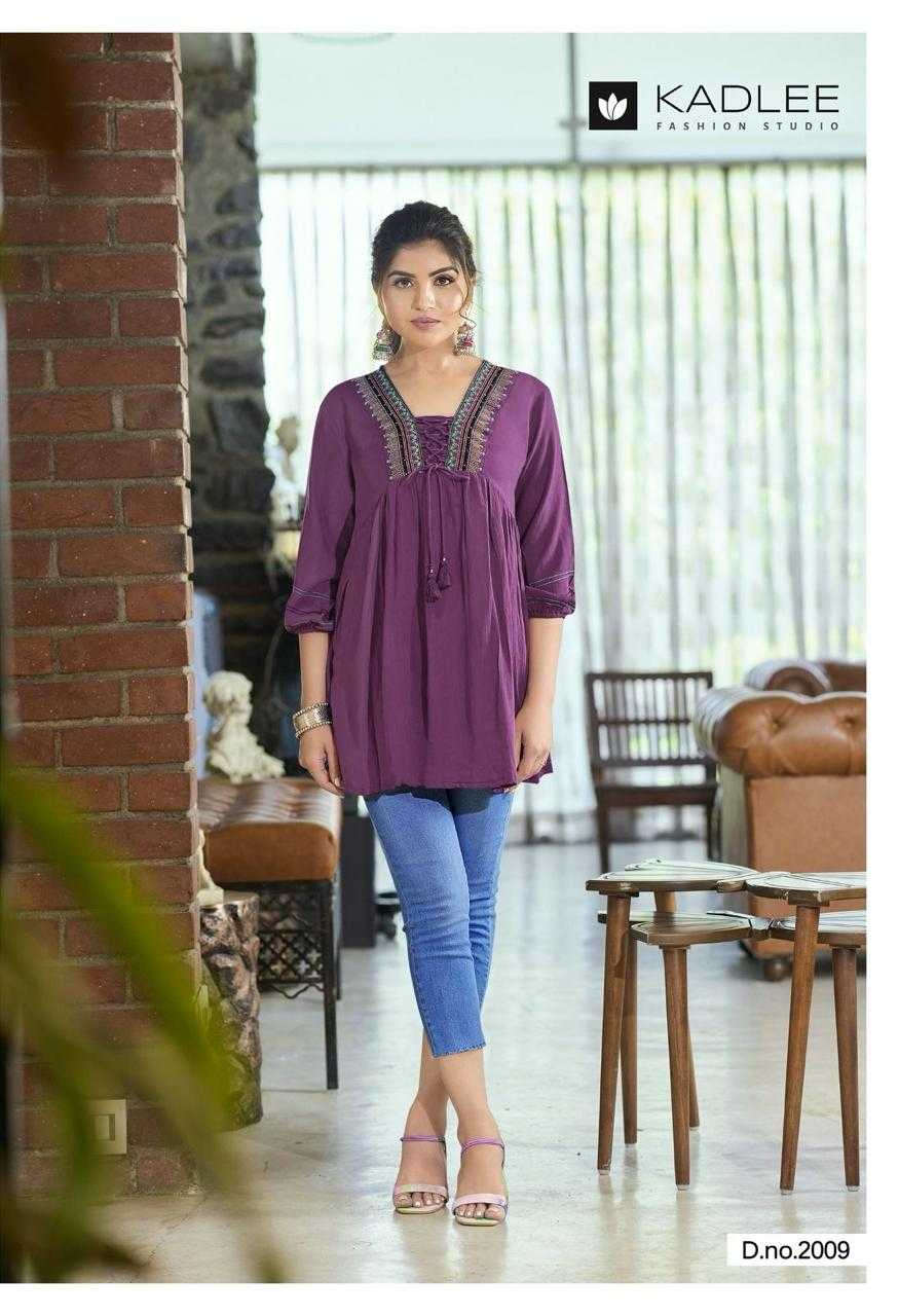 kadlee presents centuri vol 2 readymade stylish outfit short kurti catalog exports