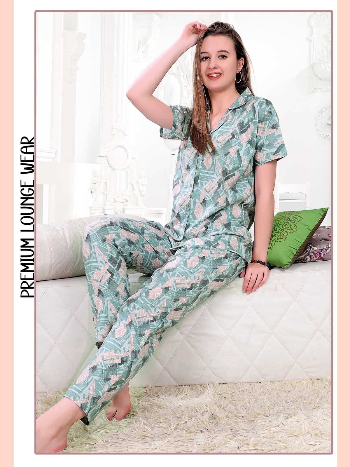 kalavati dove vol 106 launch premium popcorn fabric full stitch night suit