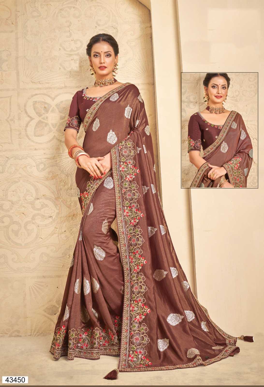 norita 43400 series helisha by mahotsav stylish premium saree with blouse