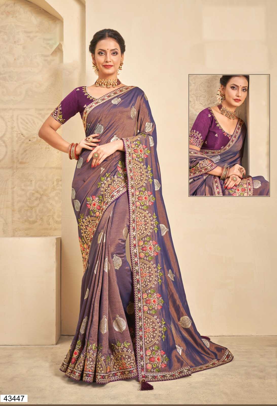 norita 43400 series helisha by mahotsav stylish premium saree with blouse