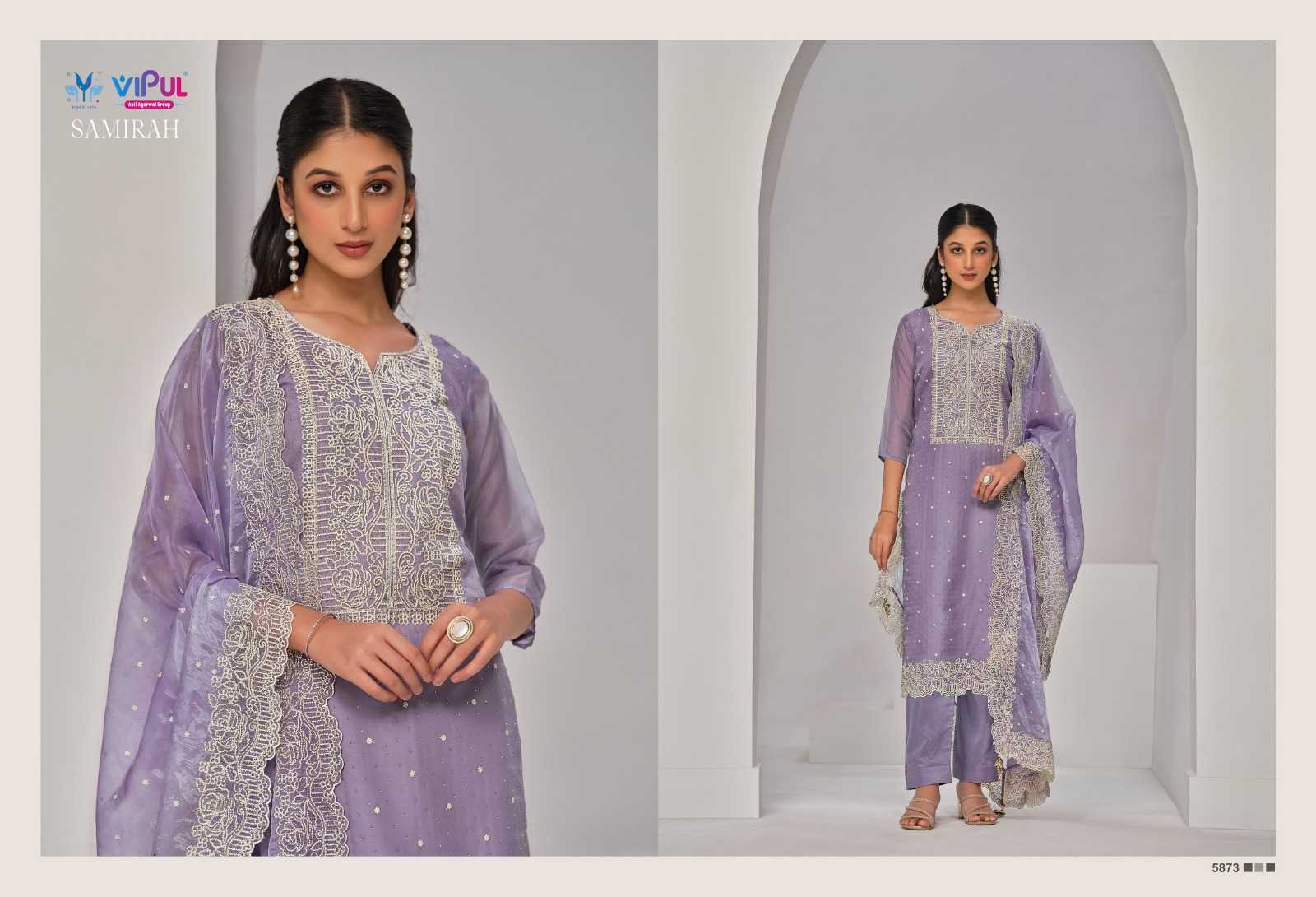 VIPUL SAMIRAH ORGANZA DESIGNER SALWAR KAMEEZ