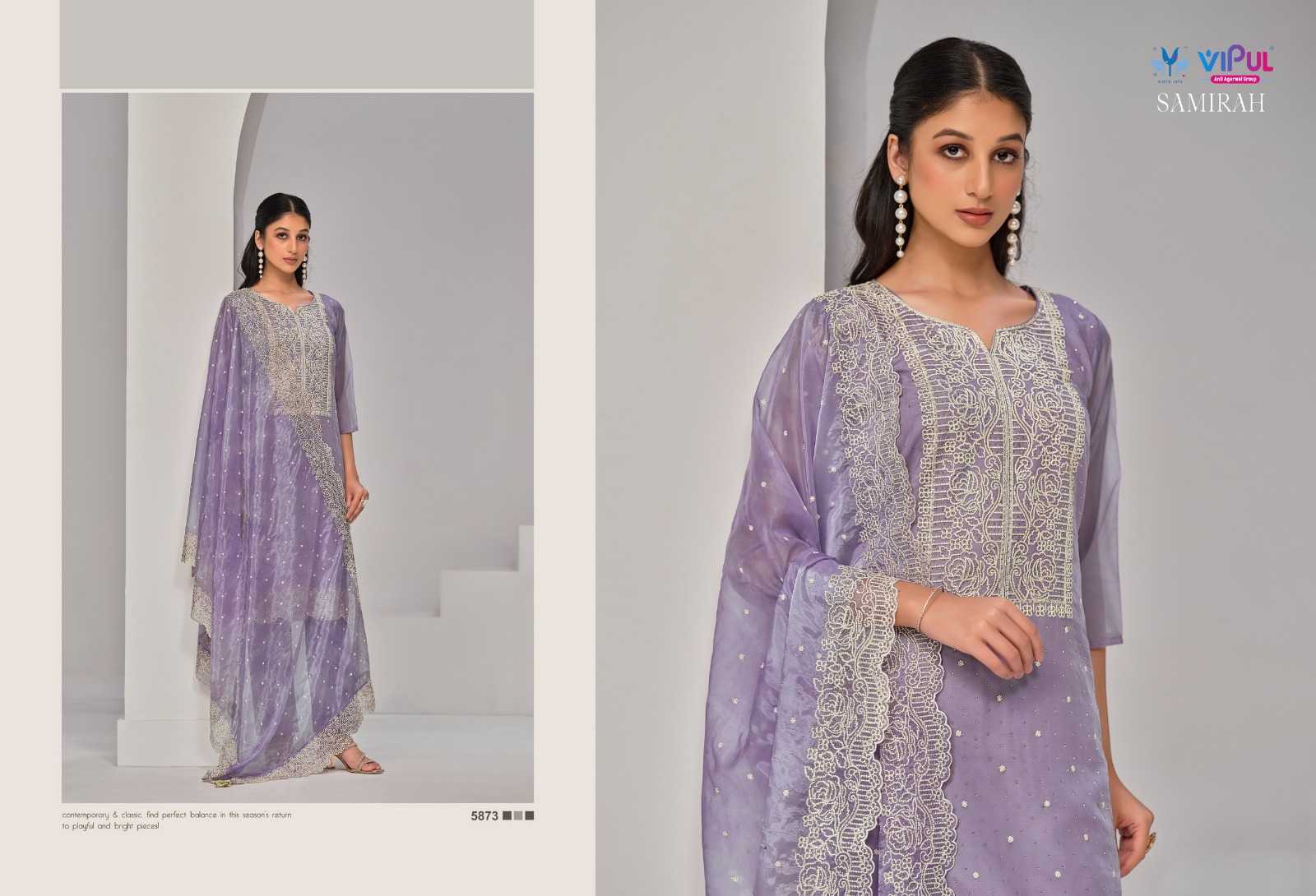 VIPUL SAMIRAH ORGANZA DESIGNER SALWAR KAMEEZ
