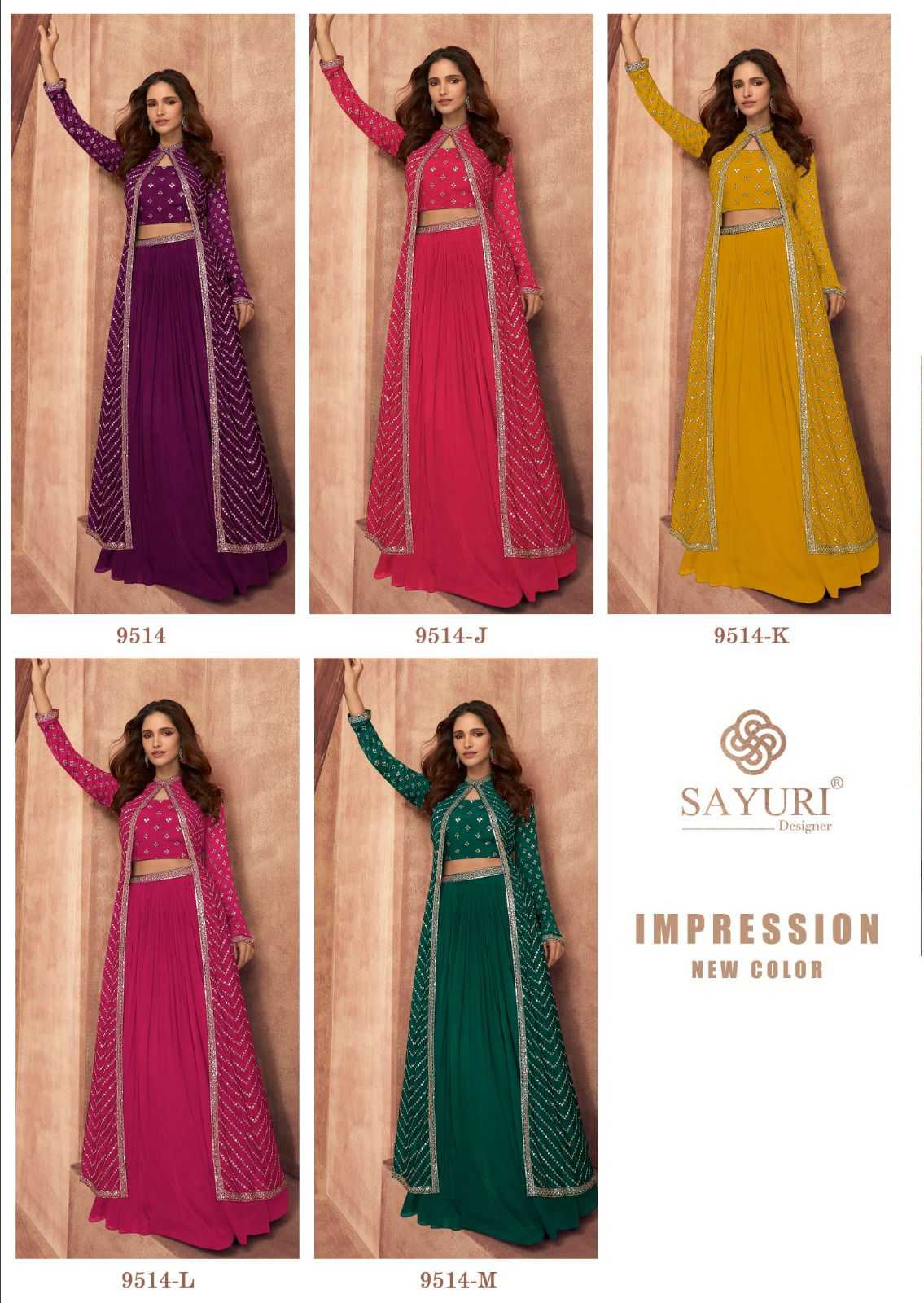 IMPRESSION NEW COLORS BY SAYURI EXCLUSIVE READYMADE DRESS