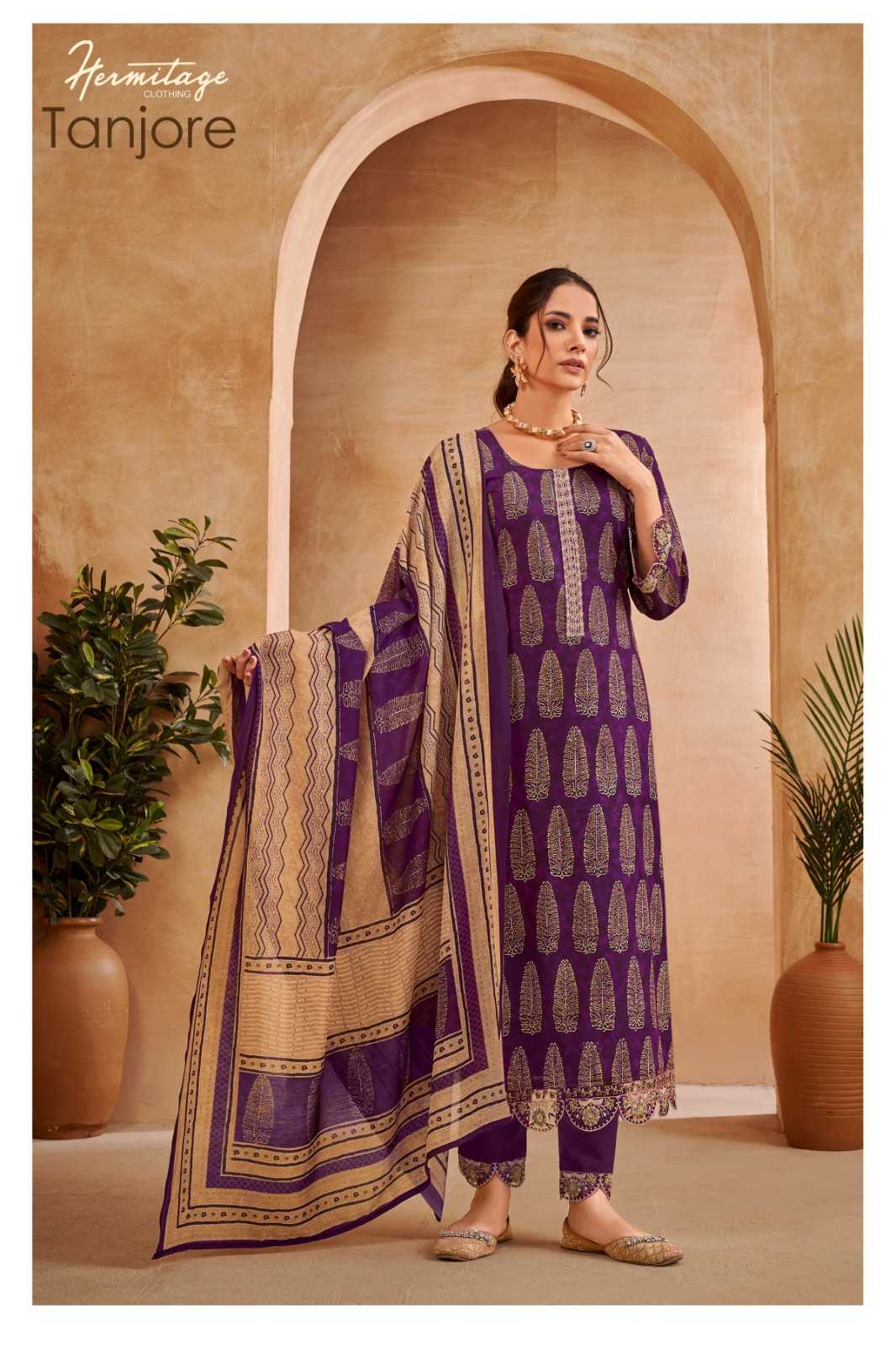 tanjore by the hermitage cotton suits wholesale supply 