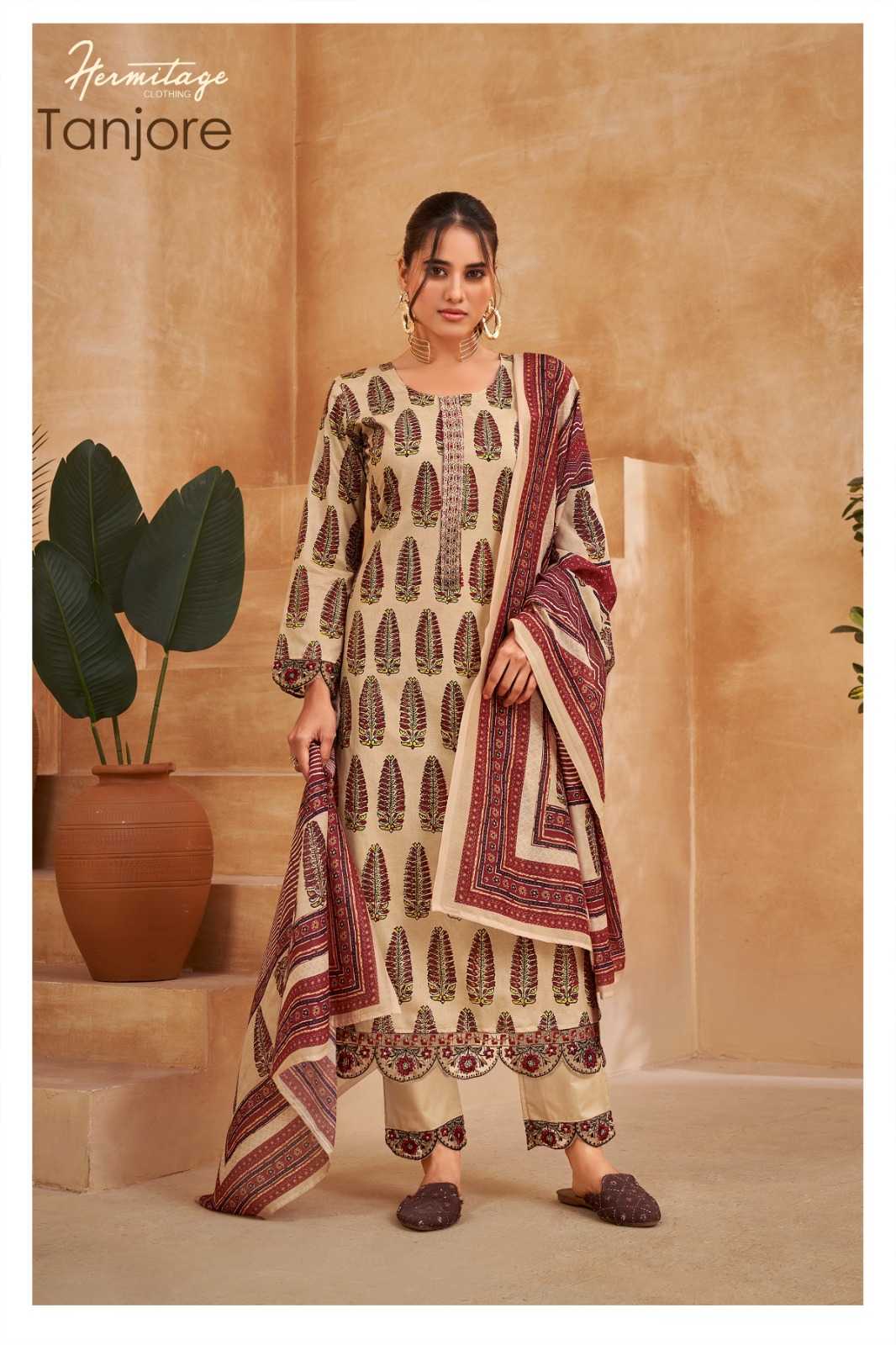 tanjore by the hermitage cotton suits wholesale supply 