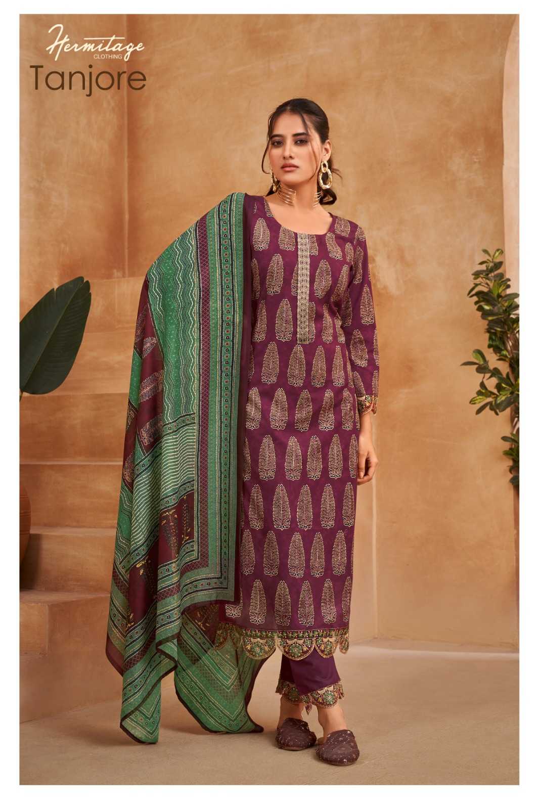 tanjore by the hermitage cotton suits wholesale supply 