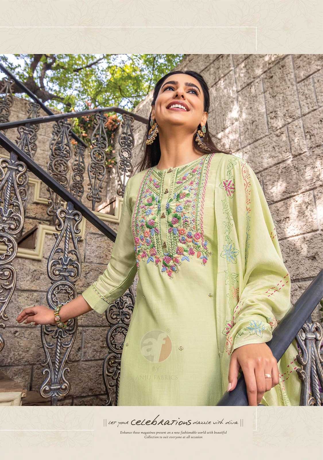 golden meadows vol 3 by anju fab exclusive muslin full stitch big size salwar kameez