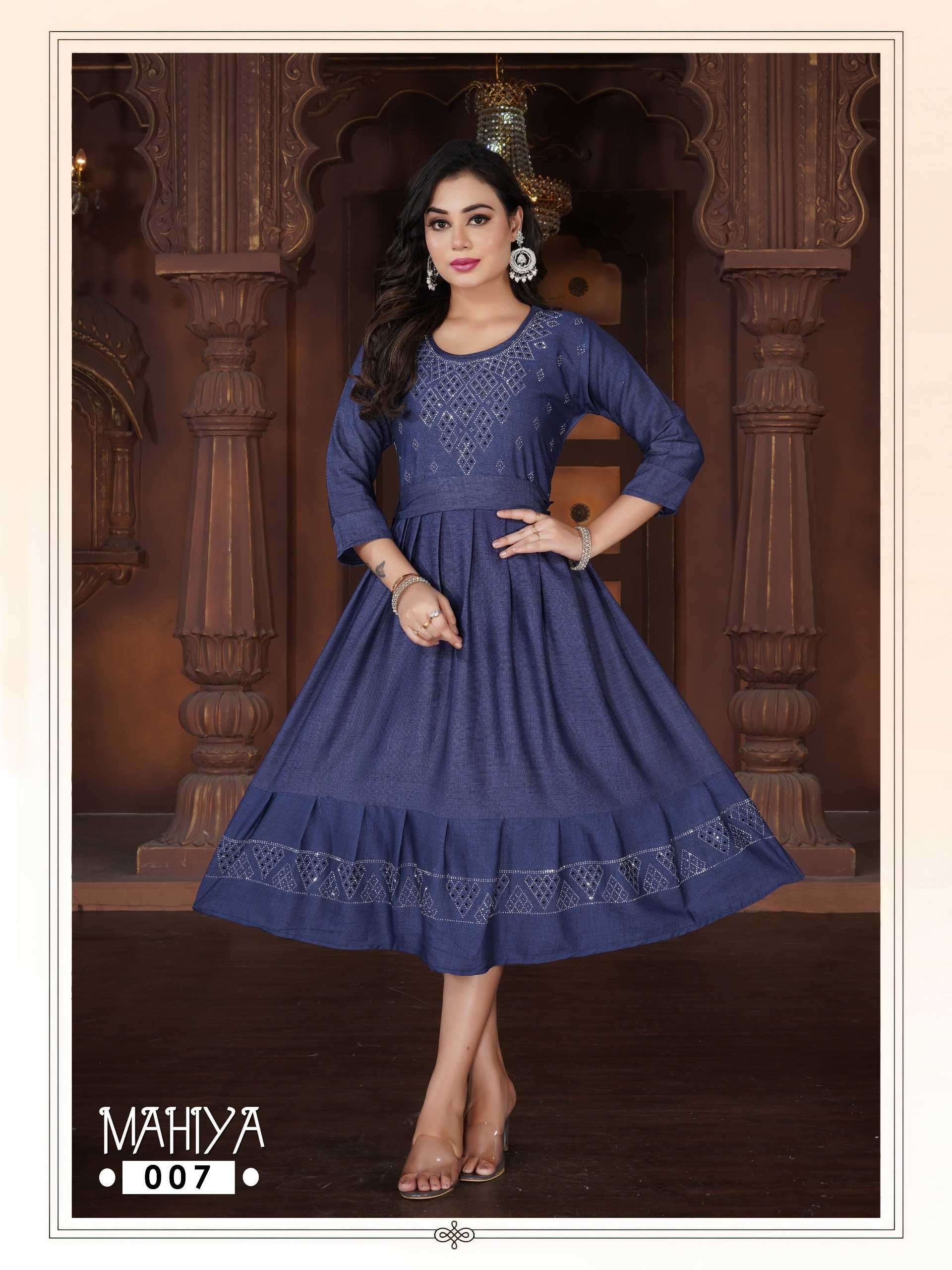 mahiya by fashion talk hit design siroski work full stitch big size umbrella belt style ghera kurti 