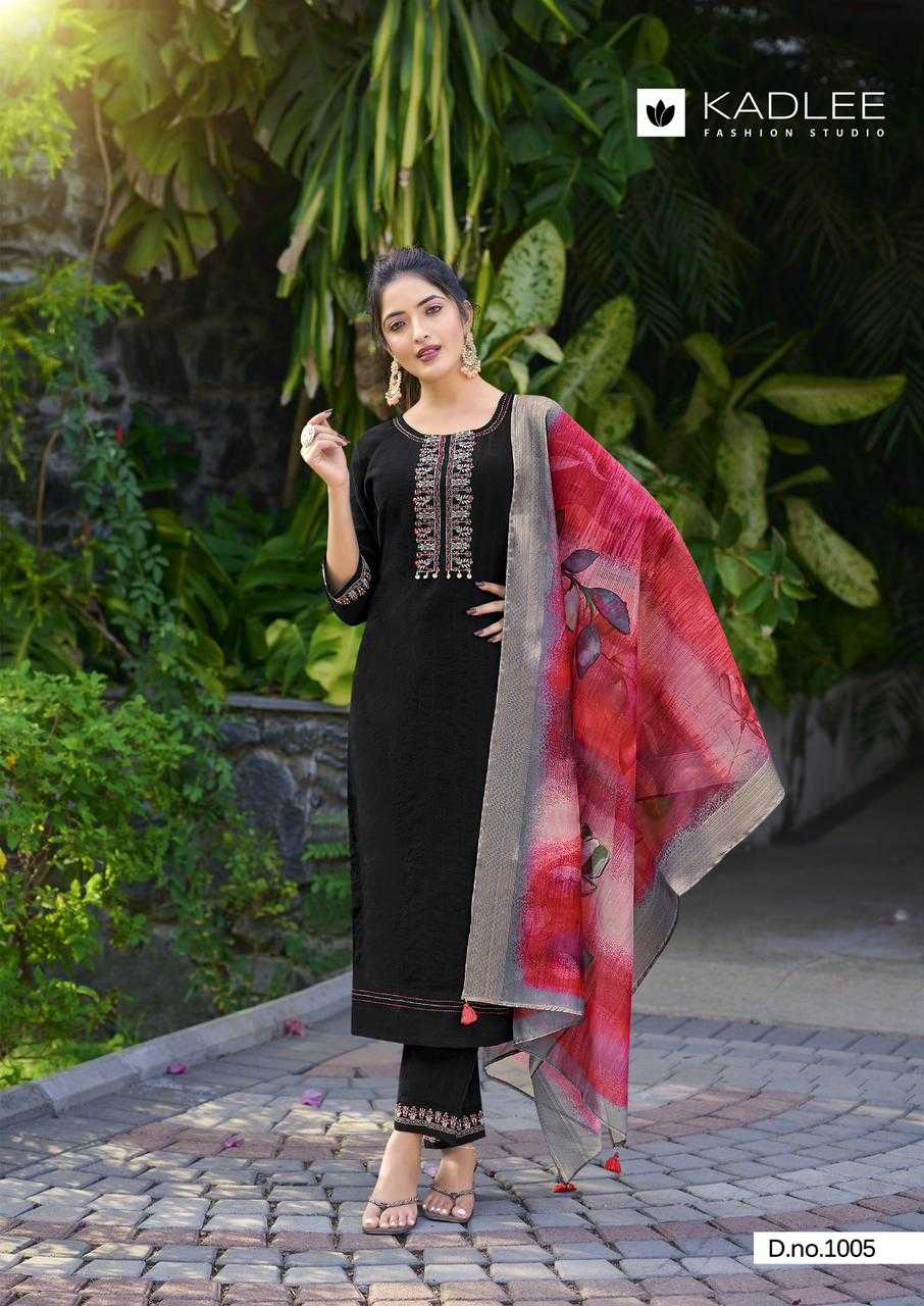 nazakat by kadlee readymade big size viscose weaving pattern fashionable design salwar kameez 