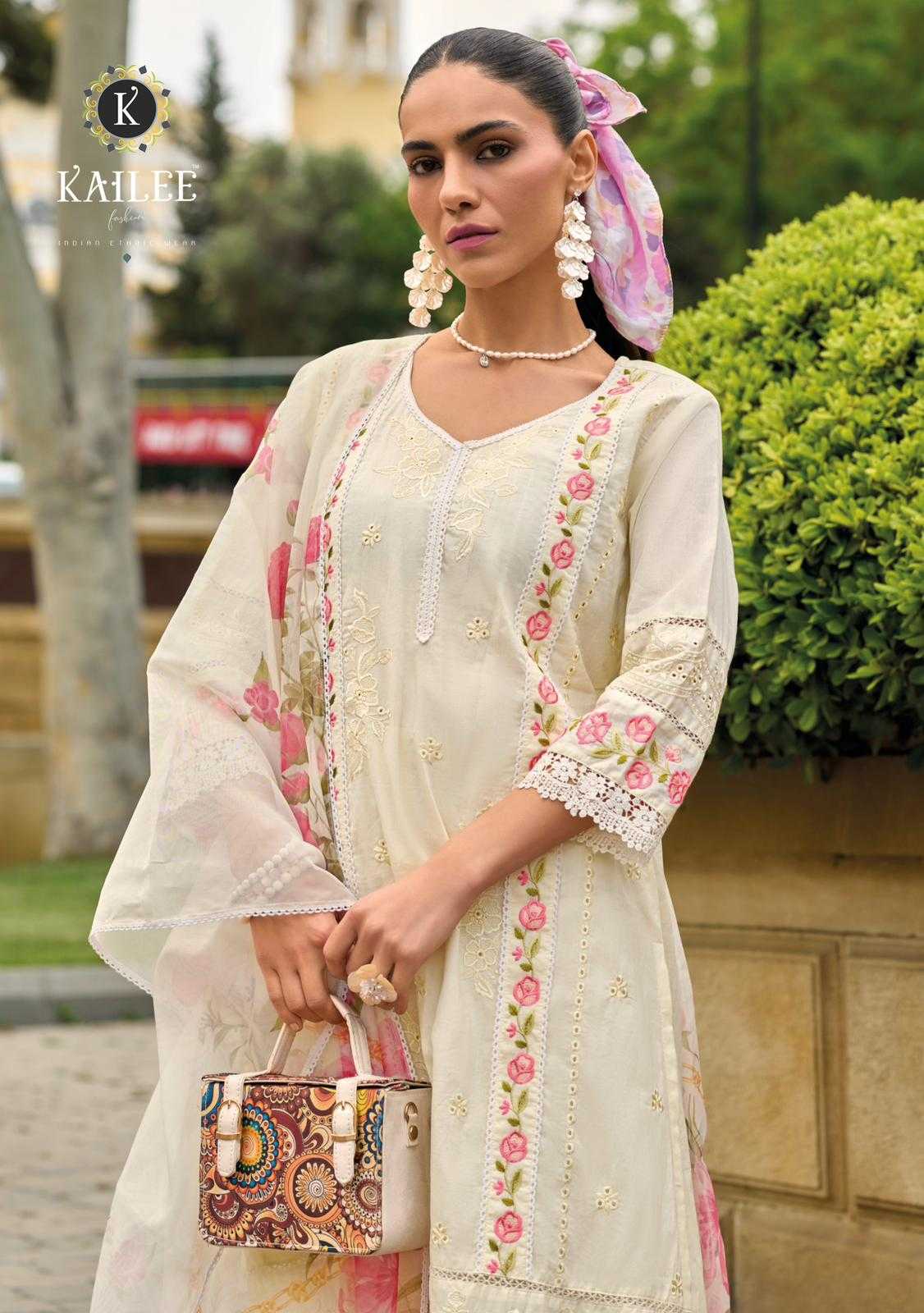 iqra by kailee fashion a line style exclusive design cotton hand work big size readymade salwar kameez 