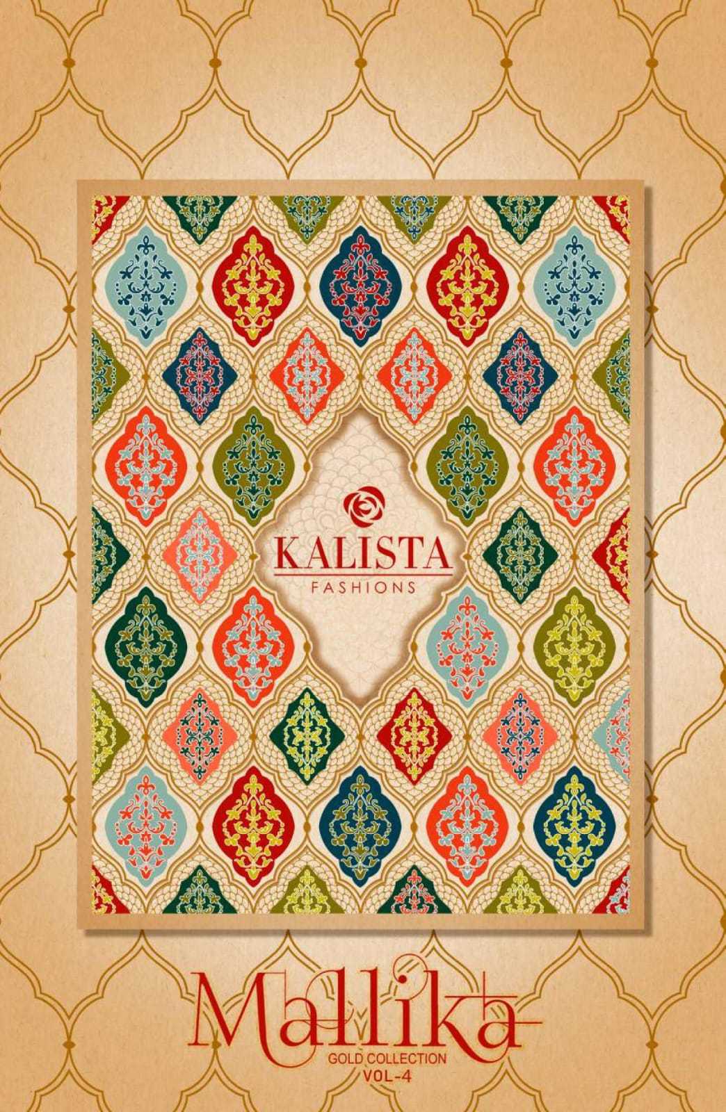 mallika gold vol 4 by kalista 67893-67898 series party wear chiffon hit design saree exports