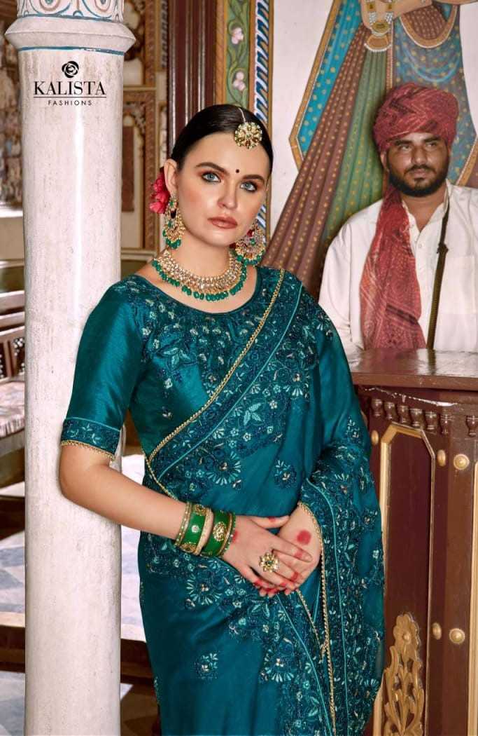 mallika gold vol 4 by kalista 67893-67898 series party wear chiffon hit design saree exports