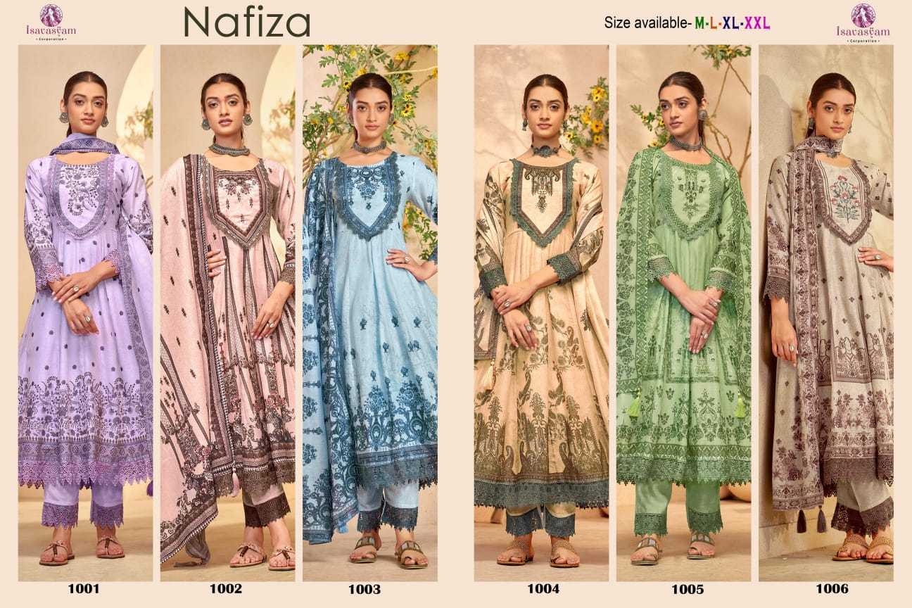 isavasyam corporation nafiza ethnic design anarkali chikan work readymade salwar suit 