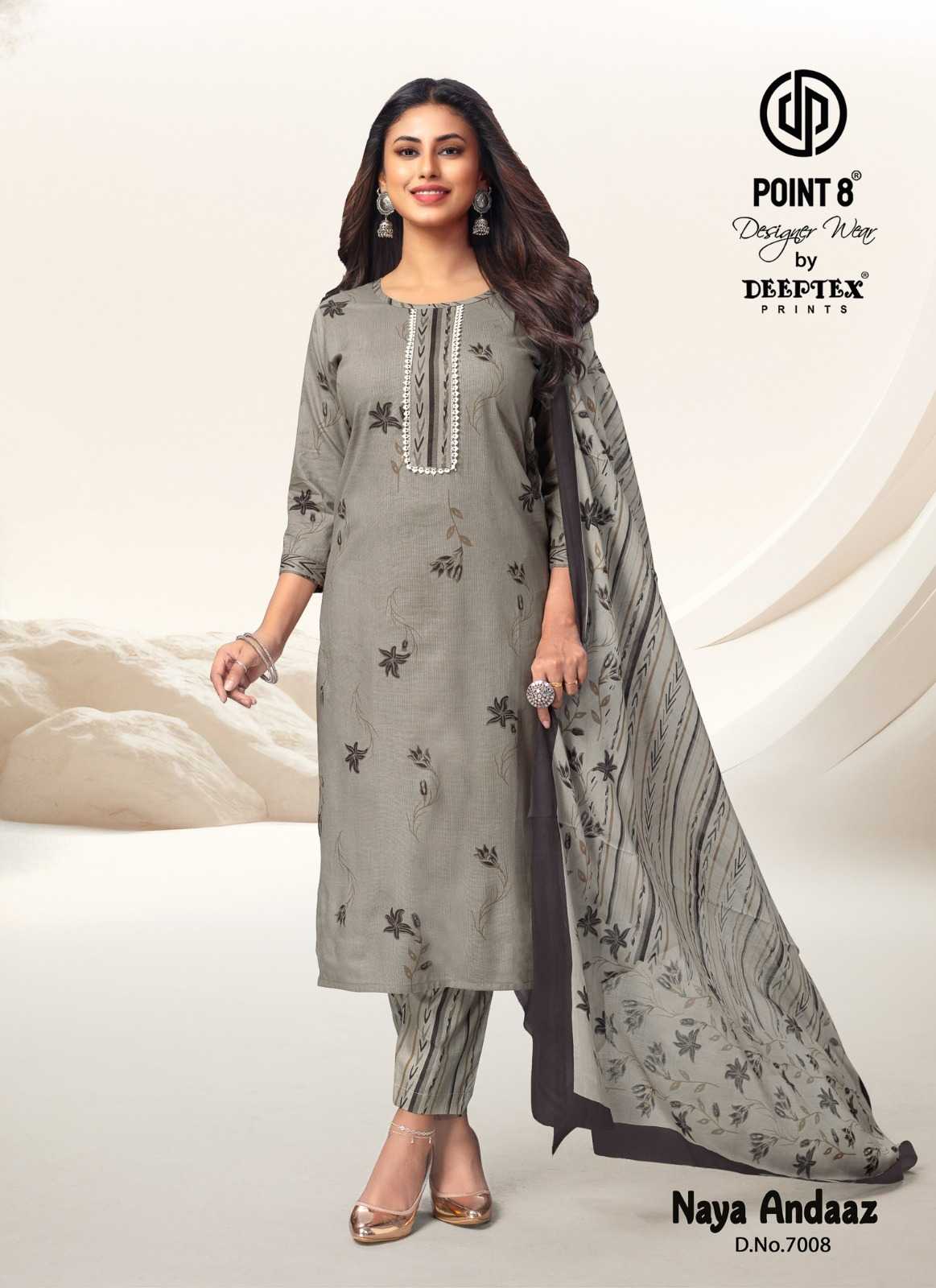 naya andaaz vol 7 by deeptex print fancy cotton pretty look fully stitch big size salwar suit supplier