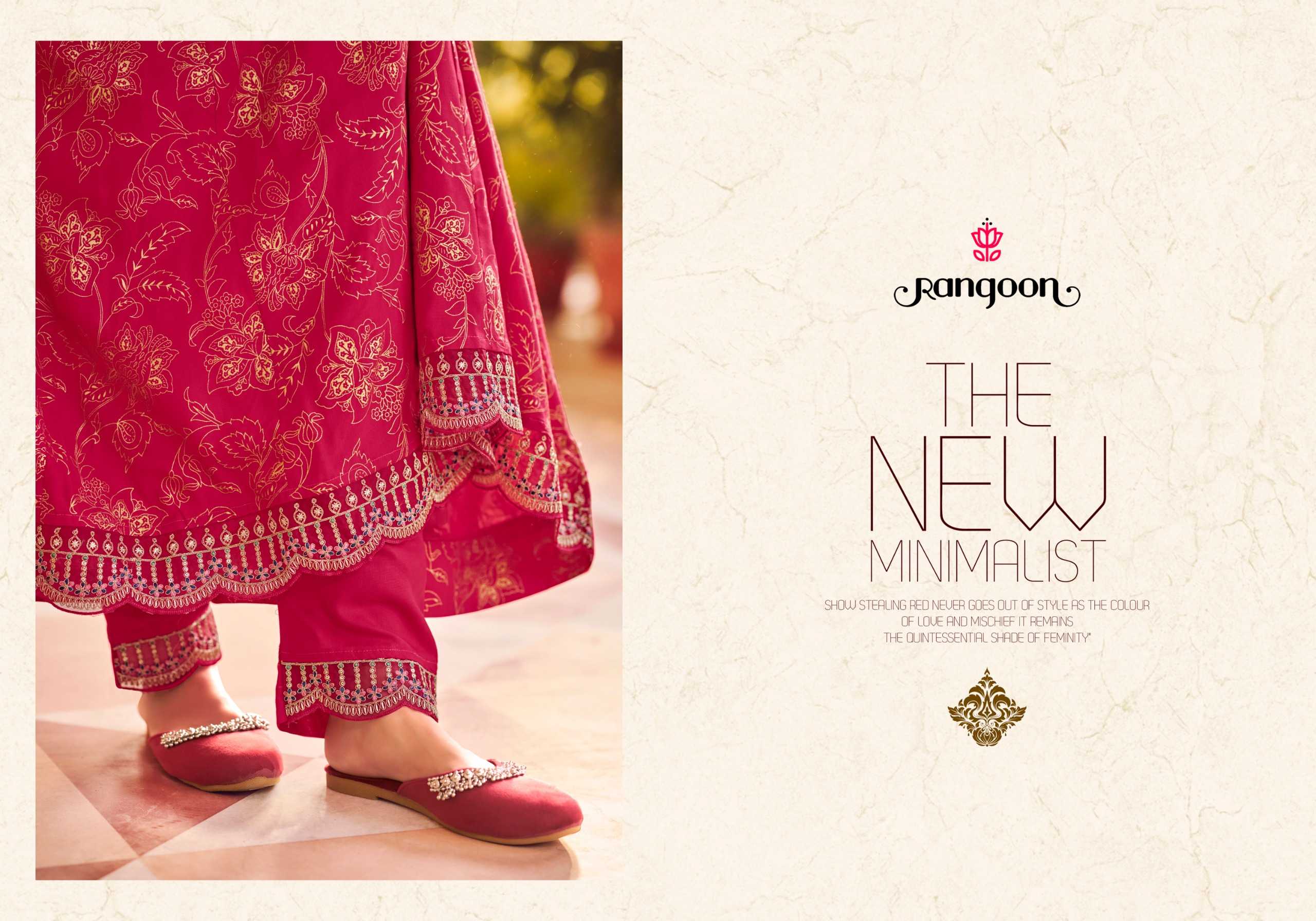 gahna by rangoon new launch hit design full stitch rayon print anarkali style big size salwar suit