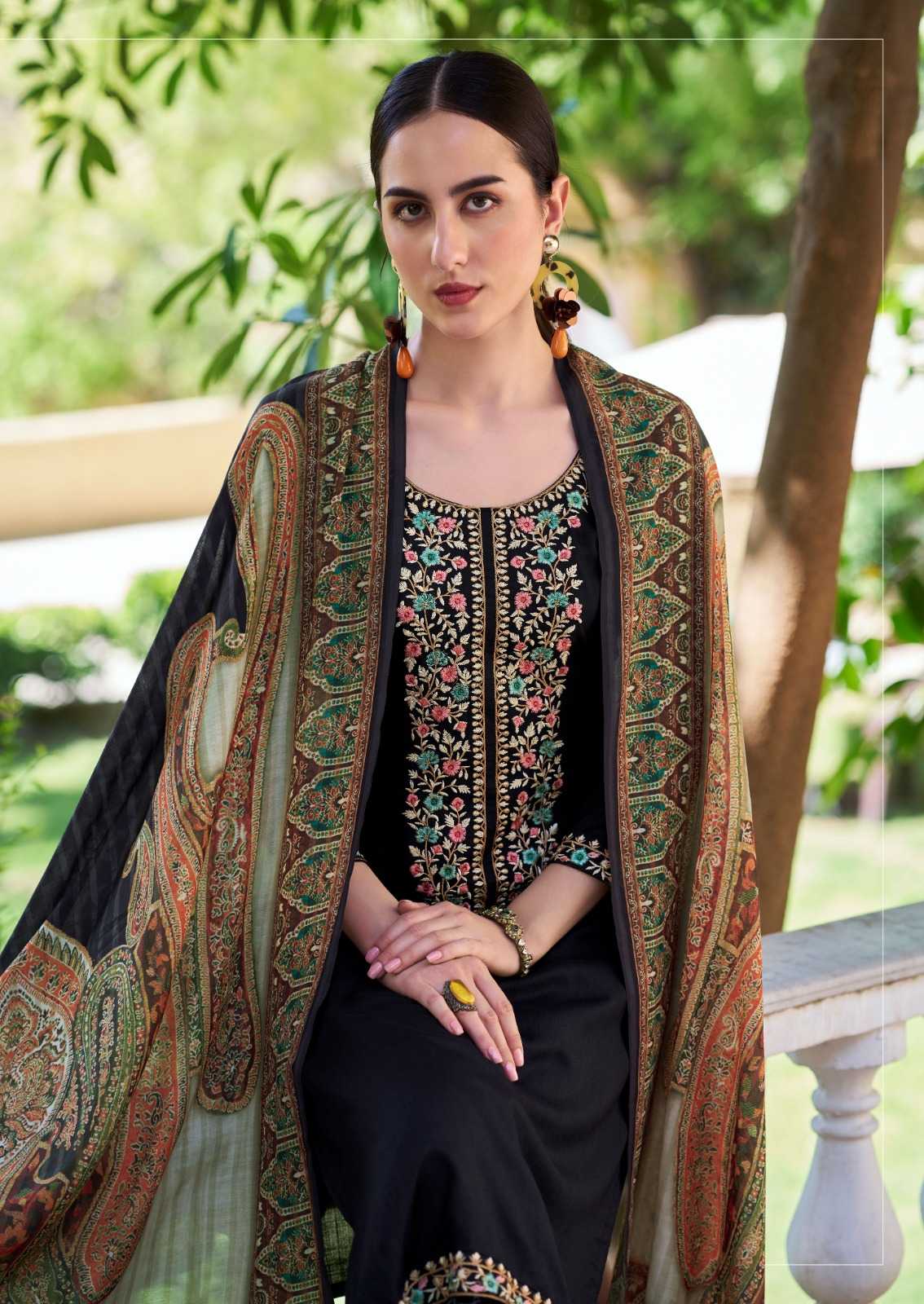 begum vol 2 by the hermitage ethnic style rayon viscose modern pakistani top pant dupatta 
