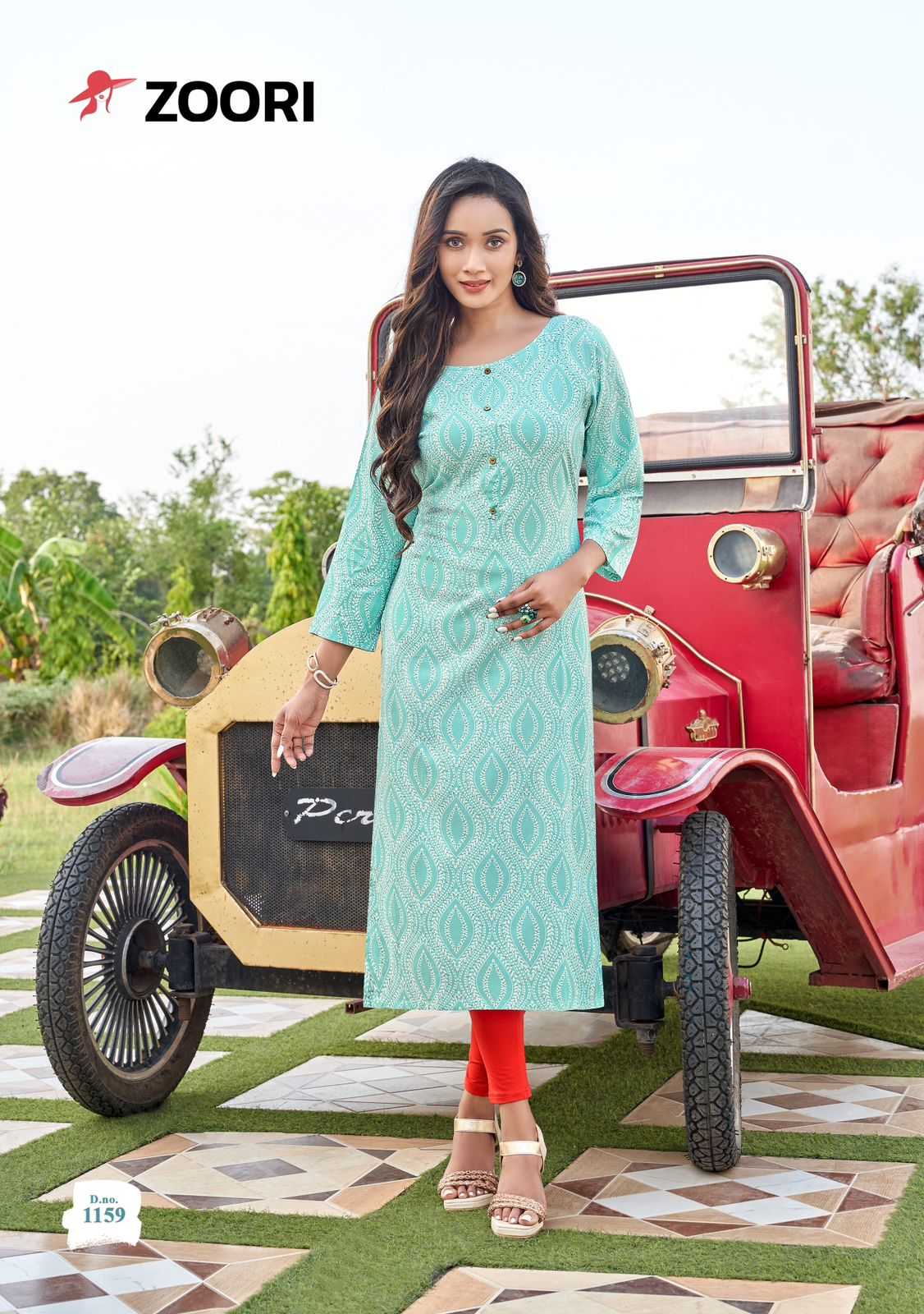 akshara vol 27 by zoori 1158-1163 series amazing design big size long kurti exports