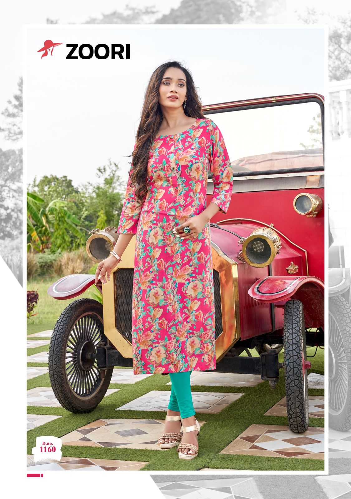 akshara vol 27 by zoori 1158-1163 series amazing design big size long kurti exports