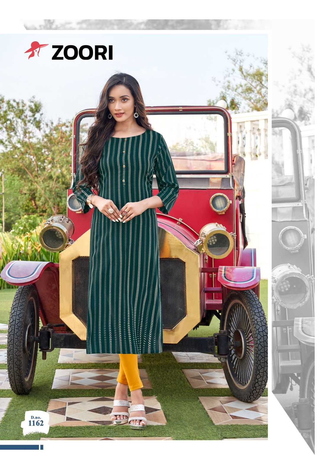 akshara vol 27 by zoori 1158-1163 series amazing design big size long kurti exports