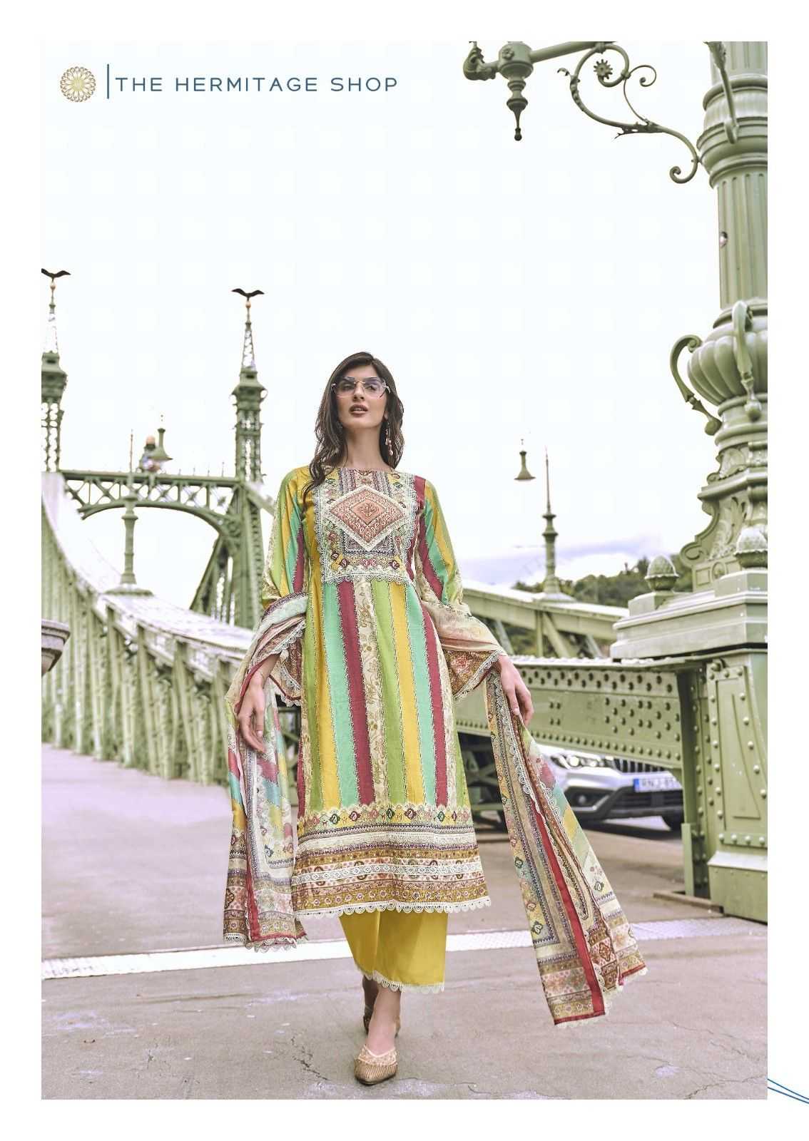 the hermitage azaa cotton digital printed fashionable salwar suit