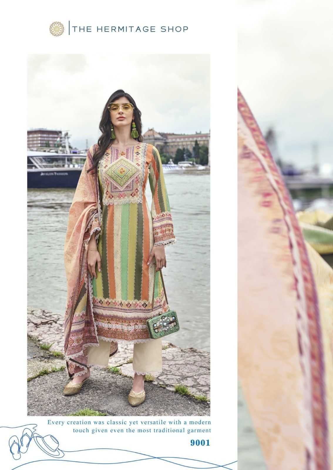 the hermitage azaa cotton digital printed fashionable salwar suit