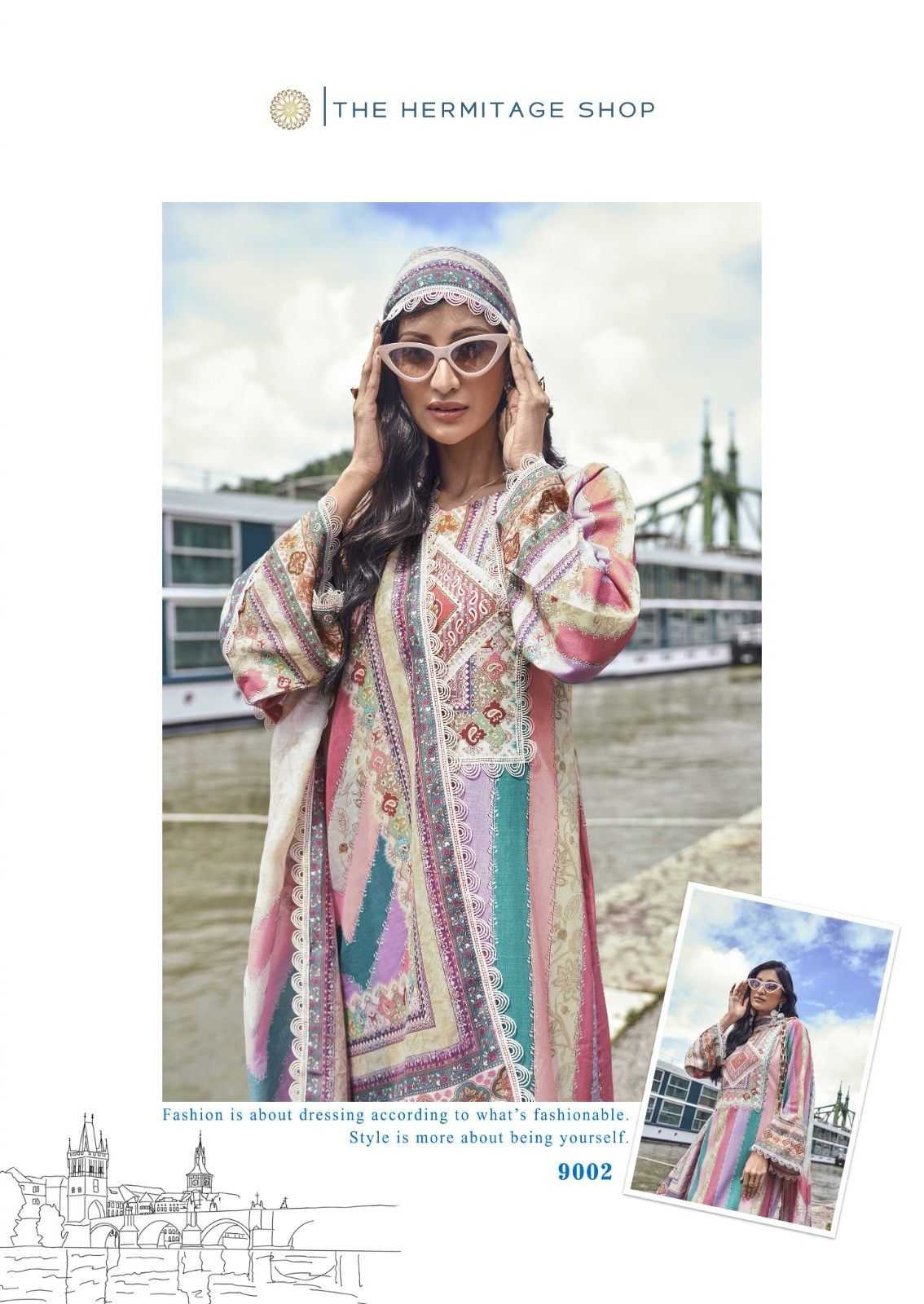the hermitage azaa cotton digital printed fashionable salwar suit