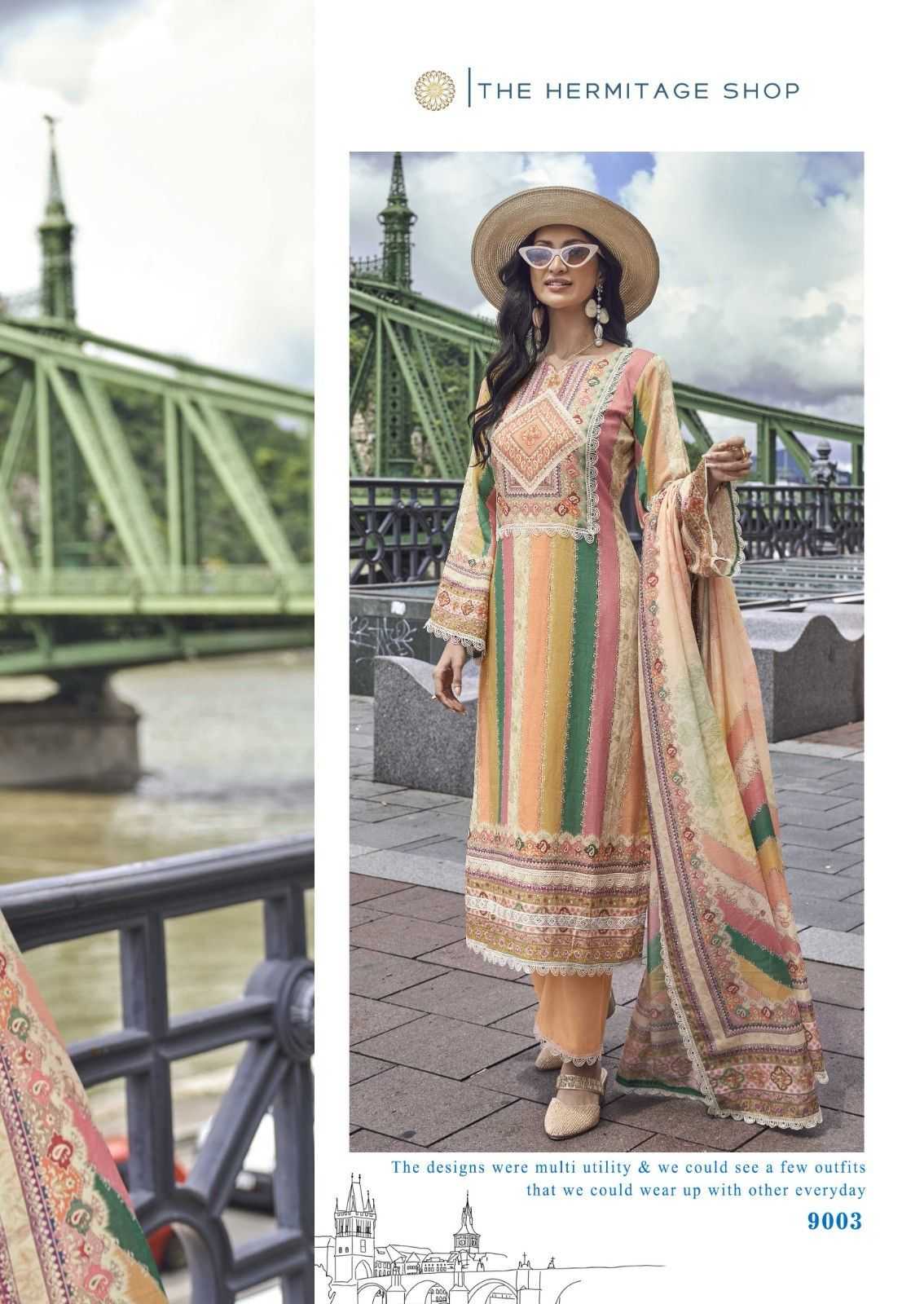 the hermitage azaa cotton digital printed fashionable salwar suit