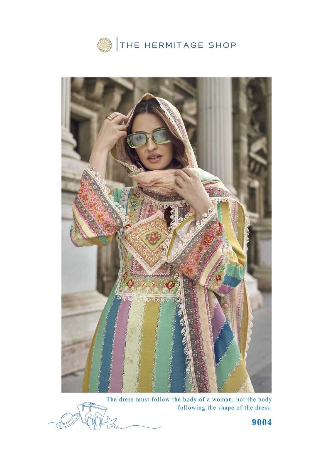 the hermitage azaa cotton digital printed fashionable salwar suit