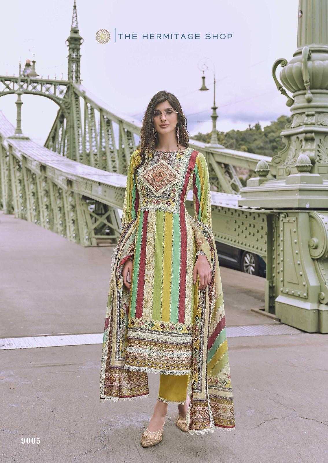 the hermitage azaa cotton digital printed fashionable salwar suit