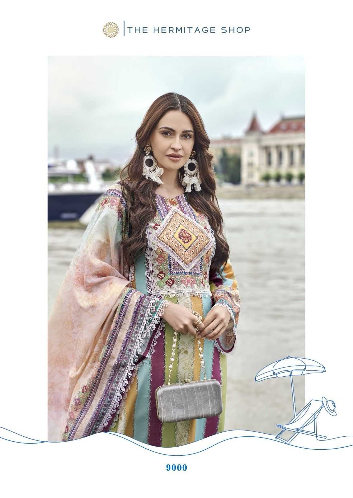 the hermitage azaa cotton digital printed fashionable salwar suit