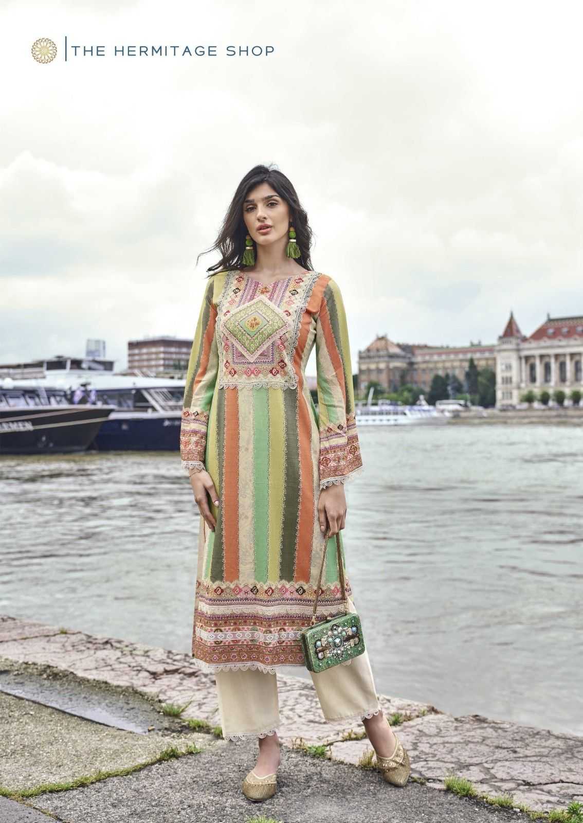 the hermitage azaa cotton digital printed fashionable salwar suit