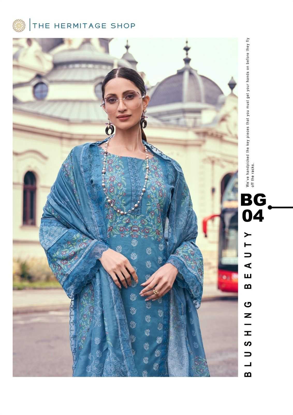 the herimitage bagh lawn embroidery pakistani style 3pcs dress