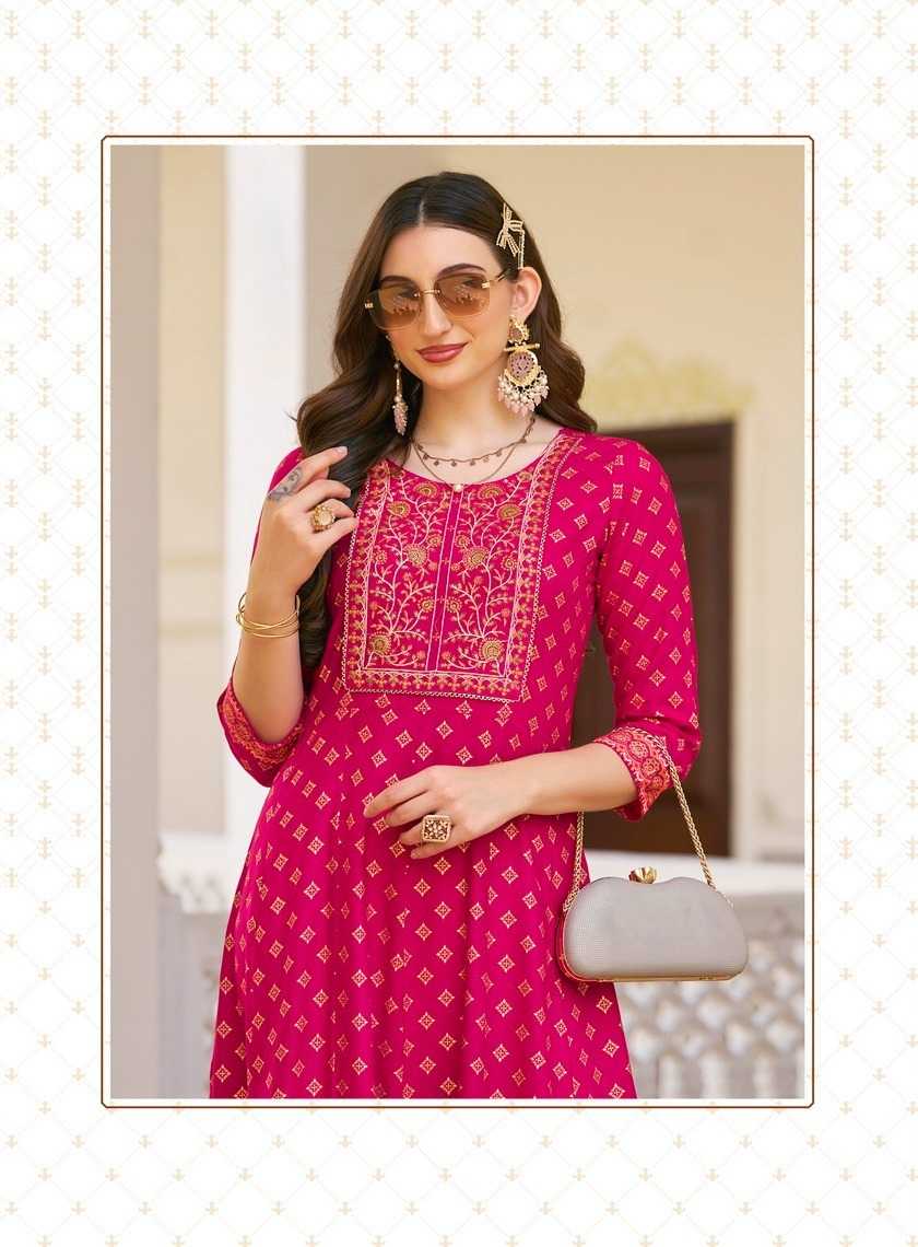 lakme vol 2 by diya trends embroidery work readymade flair big size gown 