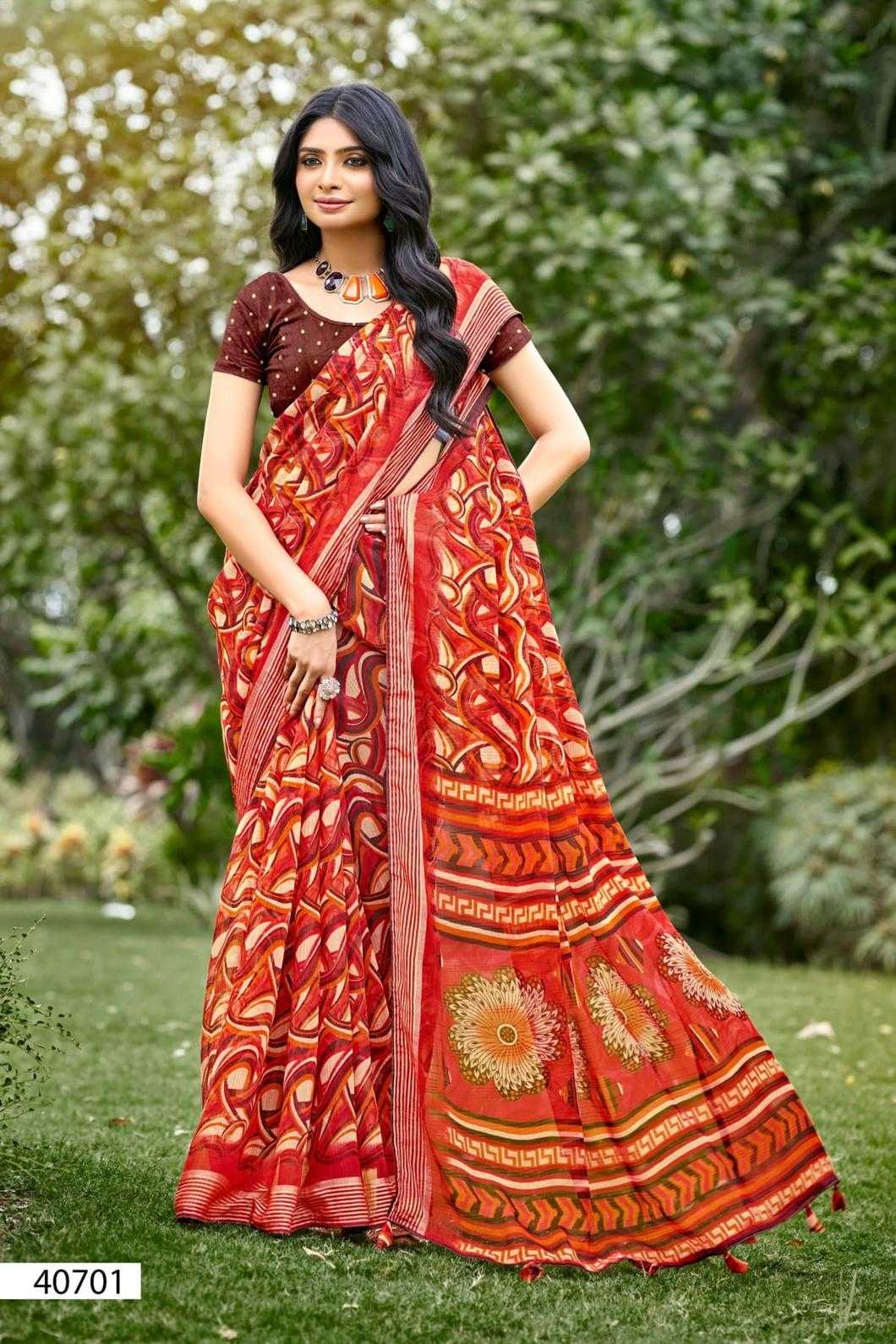 5d designer ganga vol 2 by fancy chiffon weaving saree with blouse