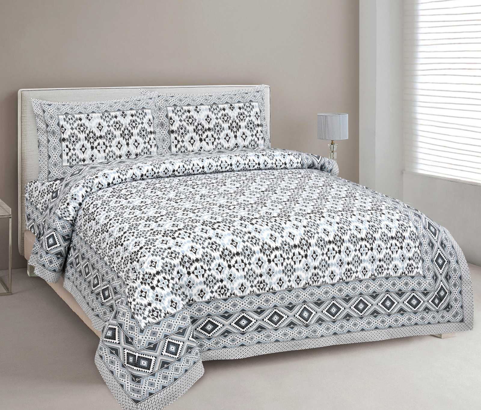 heritage king size cotton nwe trendy colours bedsheet with matching pillow cover